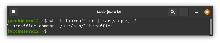 dpkg file lookup output