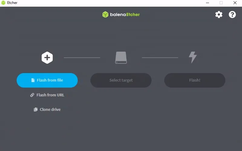 Etcher Startup