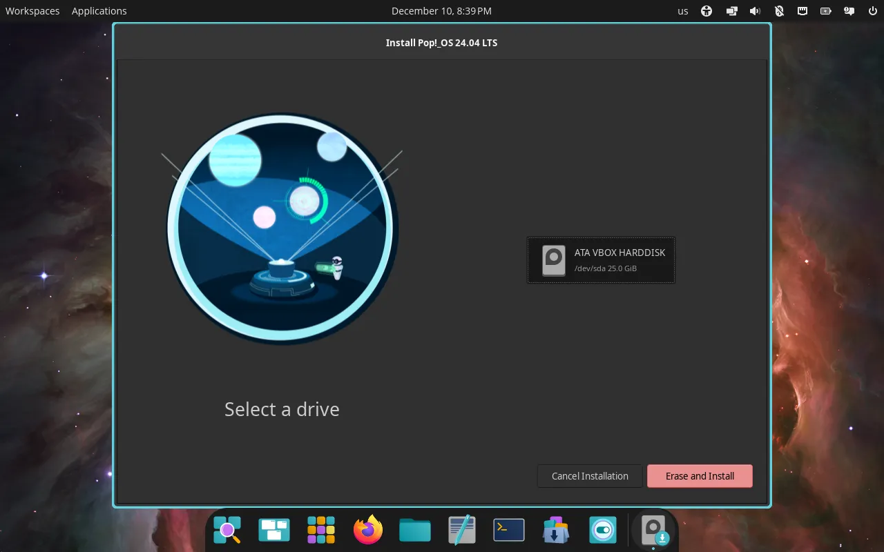Disk setup