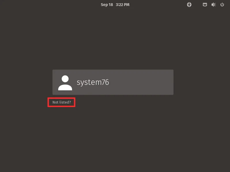 Login Screen