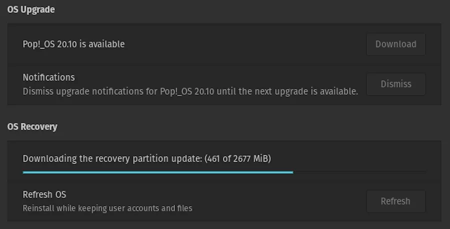 Pop Recovery Updating