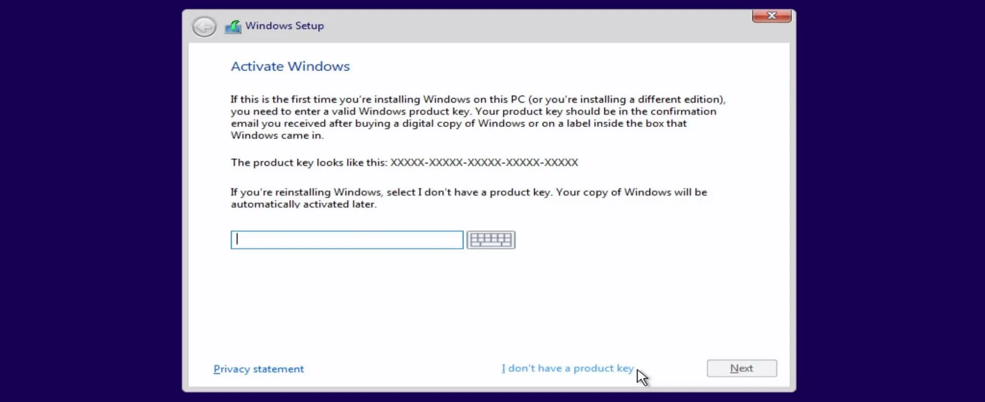 Windows activation