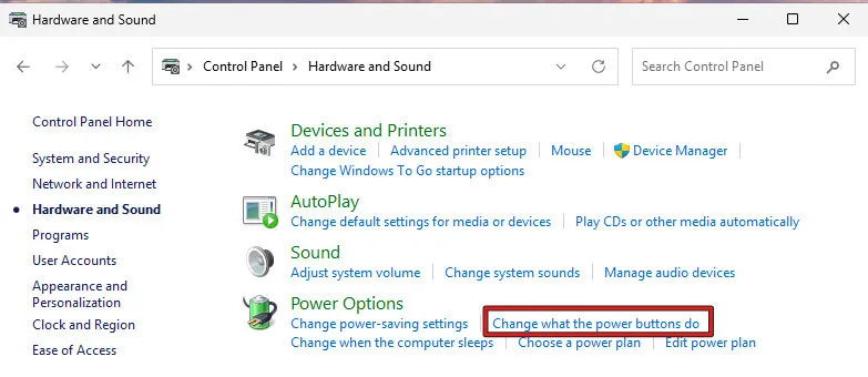 Accessing additional power settings in Windows