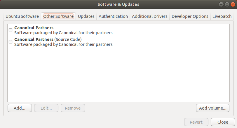 Software & Updates