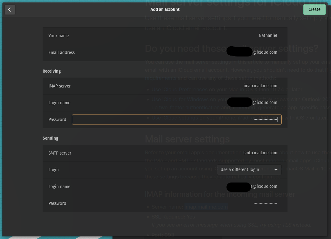 icloud setup