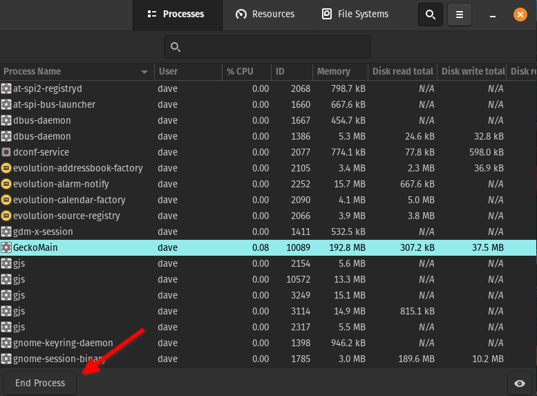gnome-system-monitor