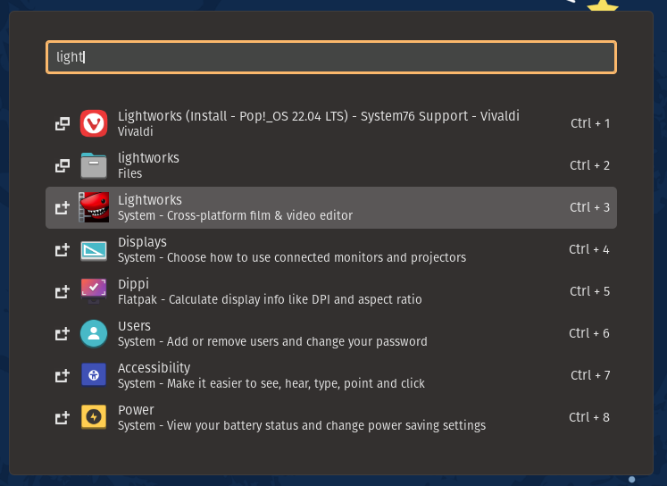 Launcher Menu