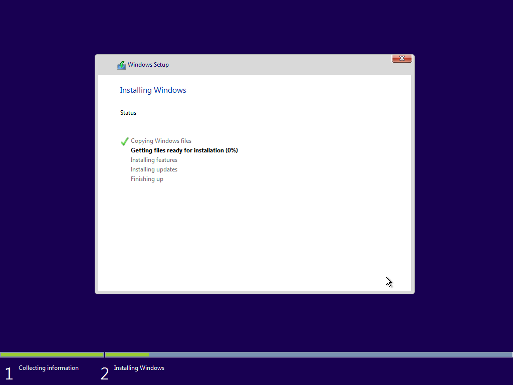 Installing Windows