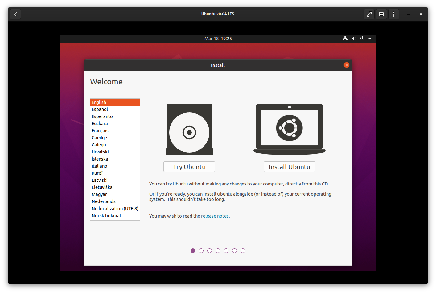Install the VM