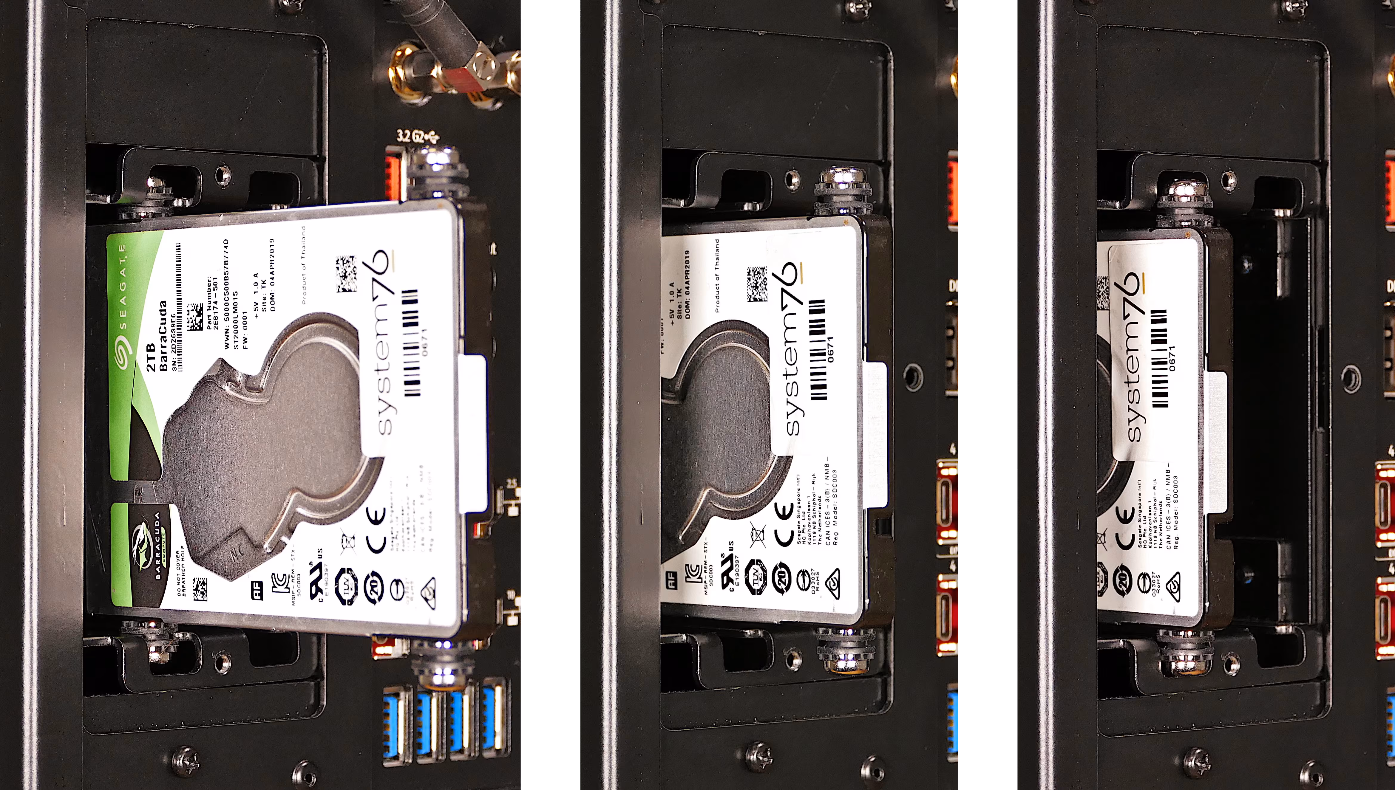 2.5” drive installation