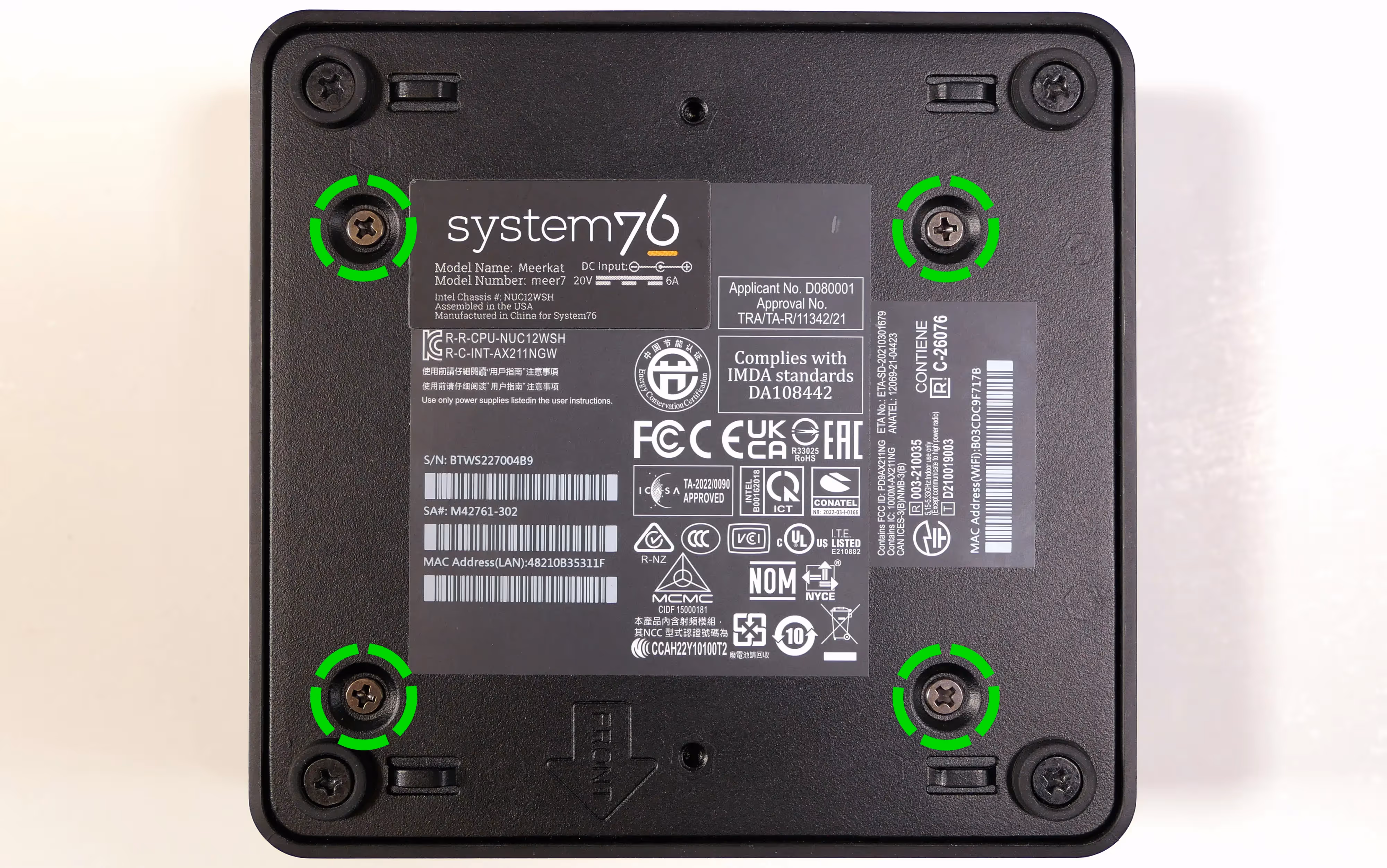 2.5” drive screws