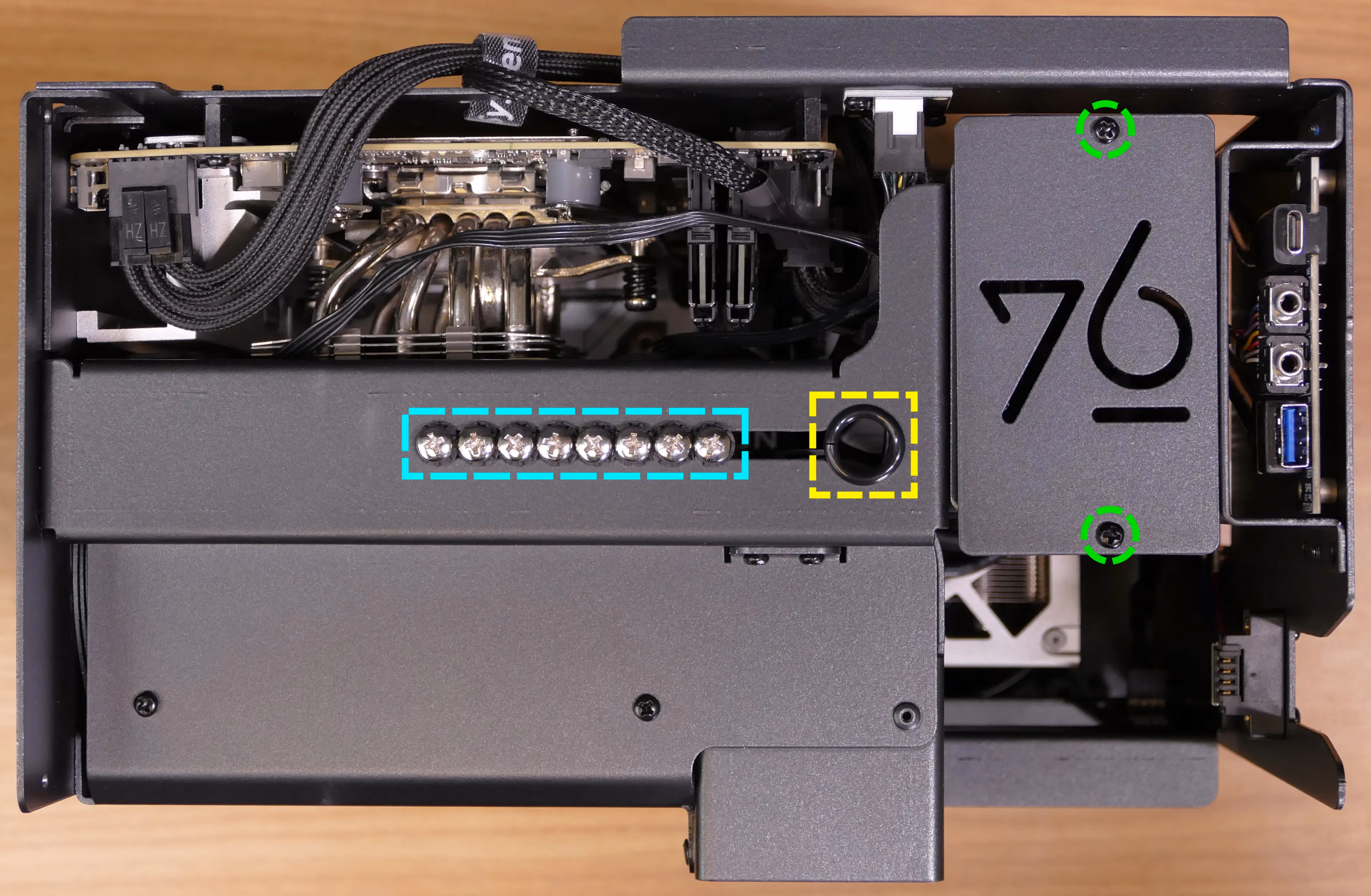 2.5” drive cover and 2.5” drive screws
