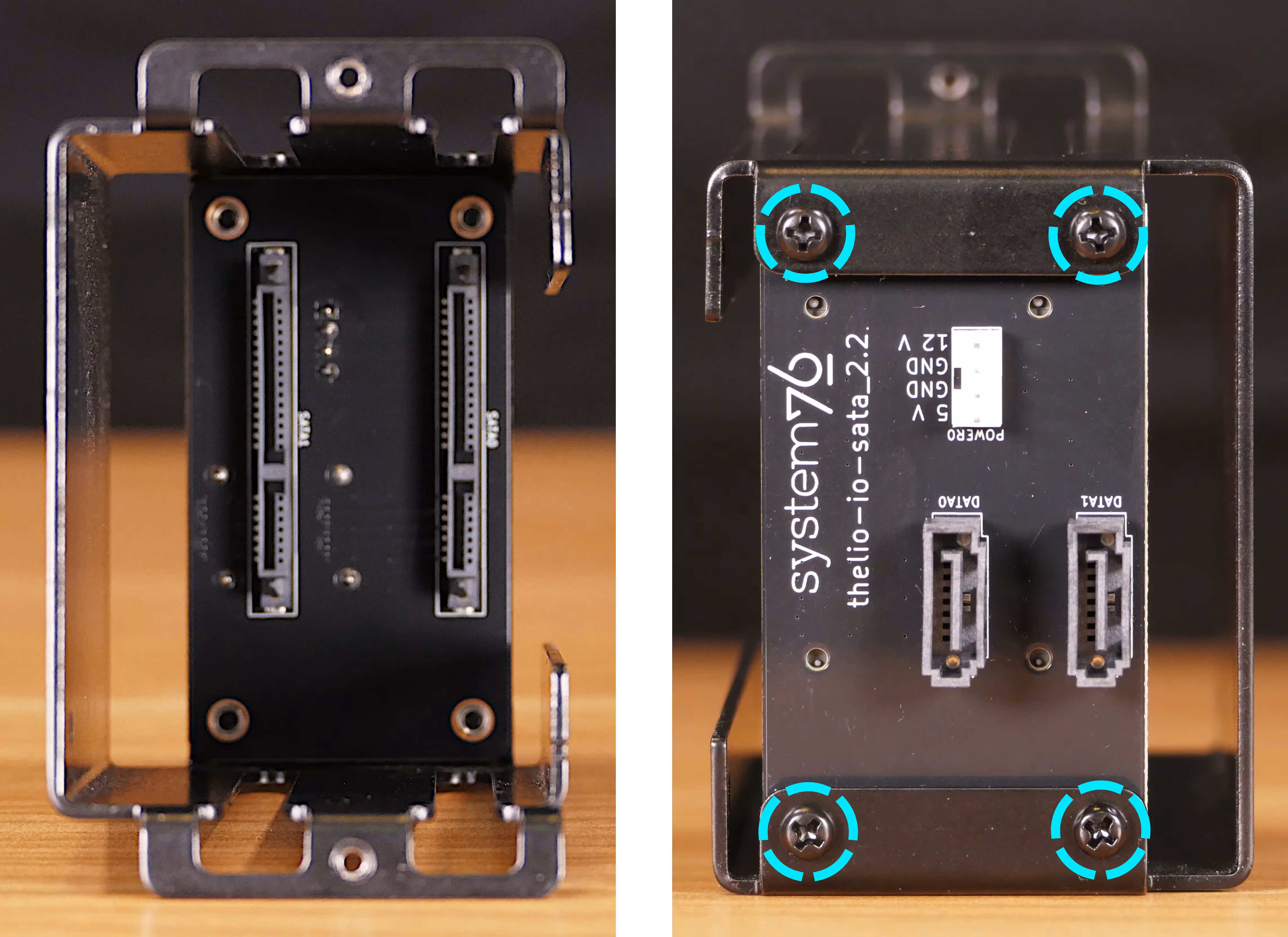 2.5” drive cage backplane screws