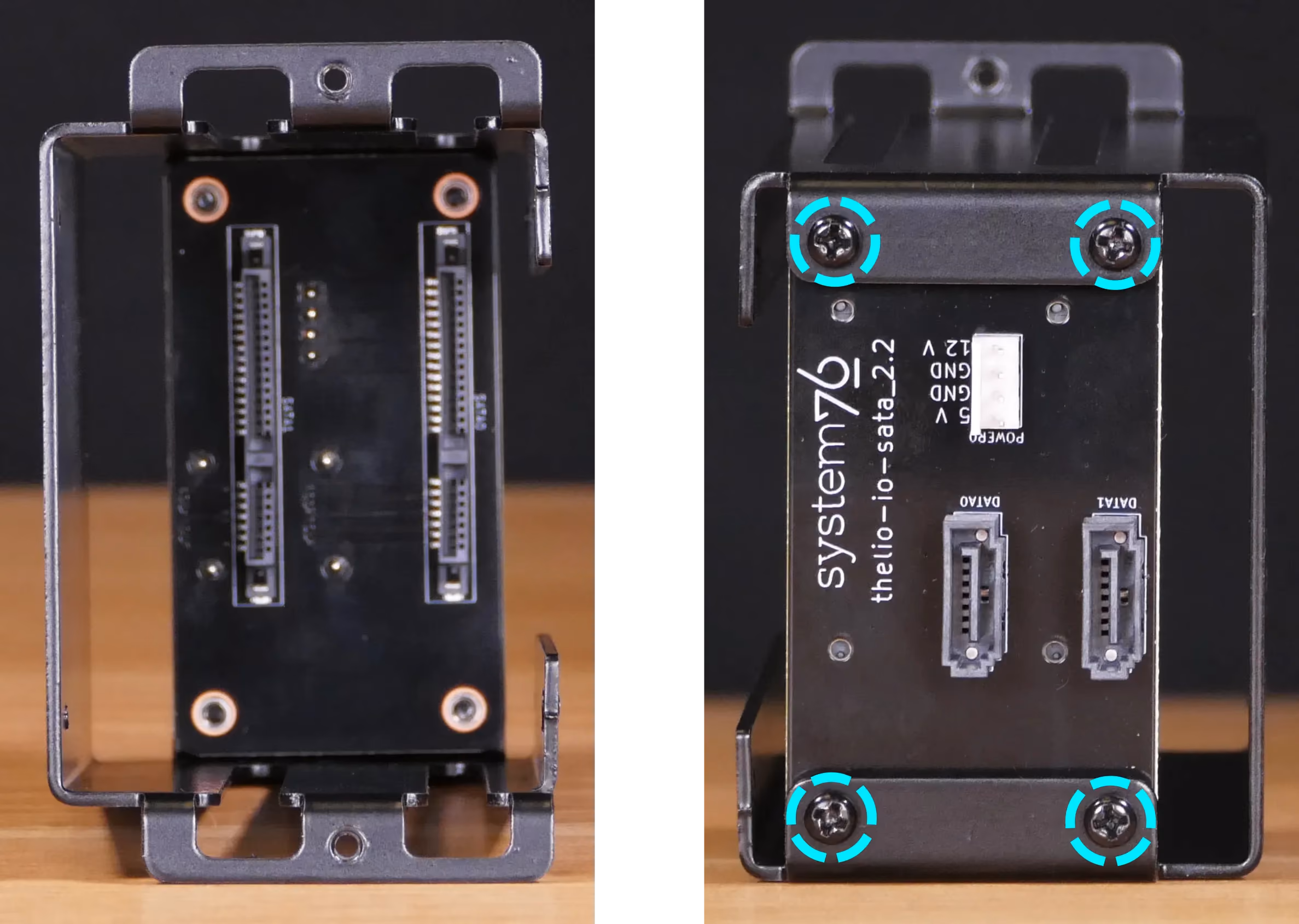2.5” drive cage backplane screws