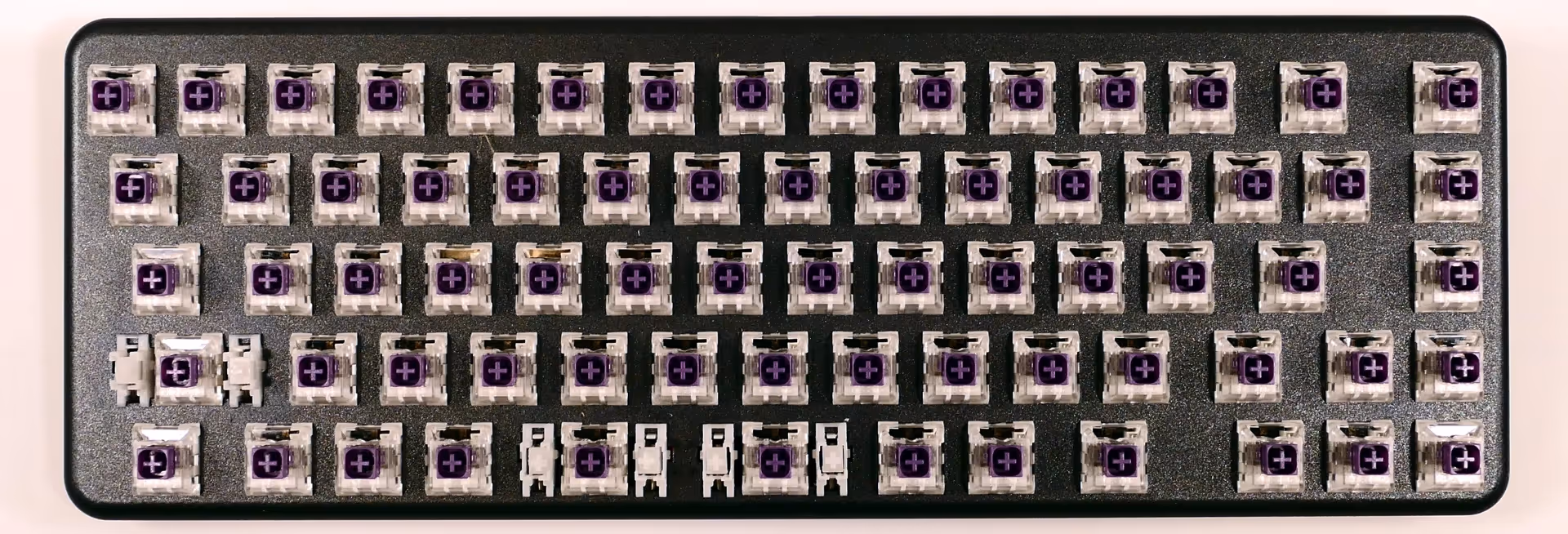 Launch Lite with all keycaps removed