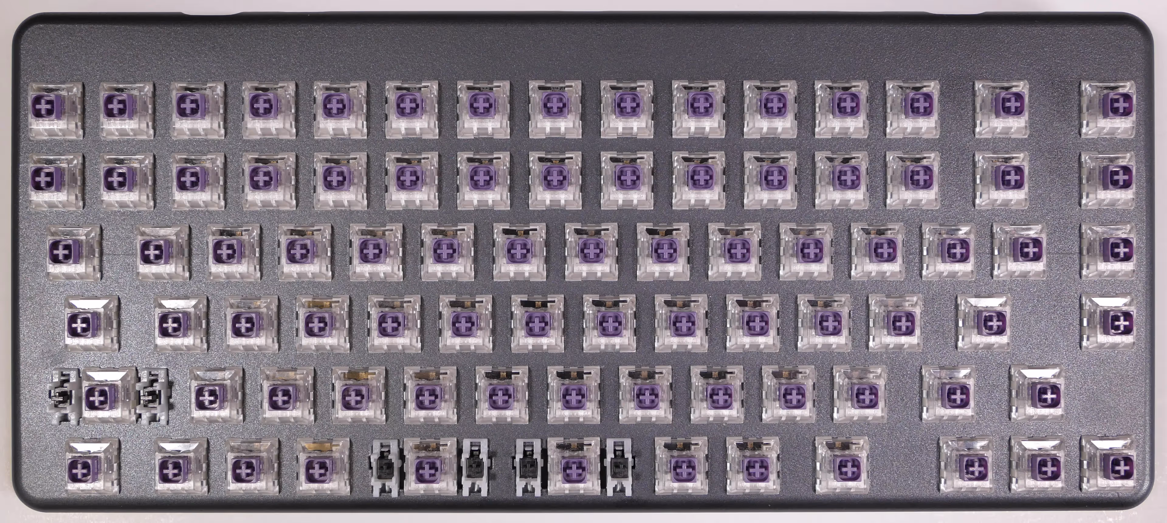 Launch with all keycaps removed