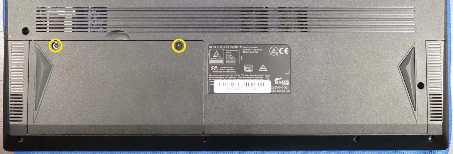 Battery screws