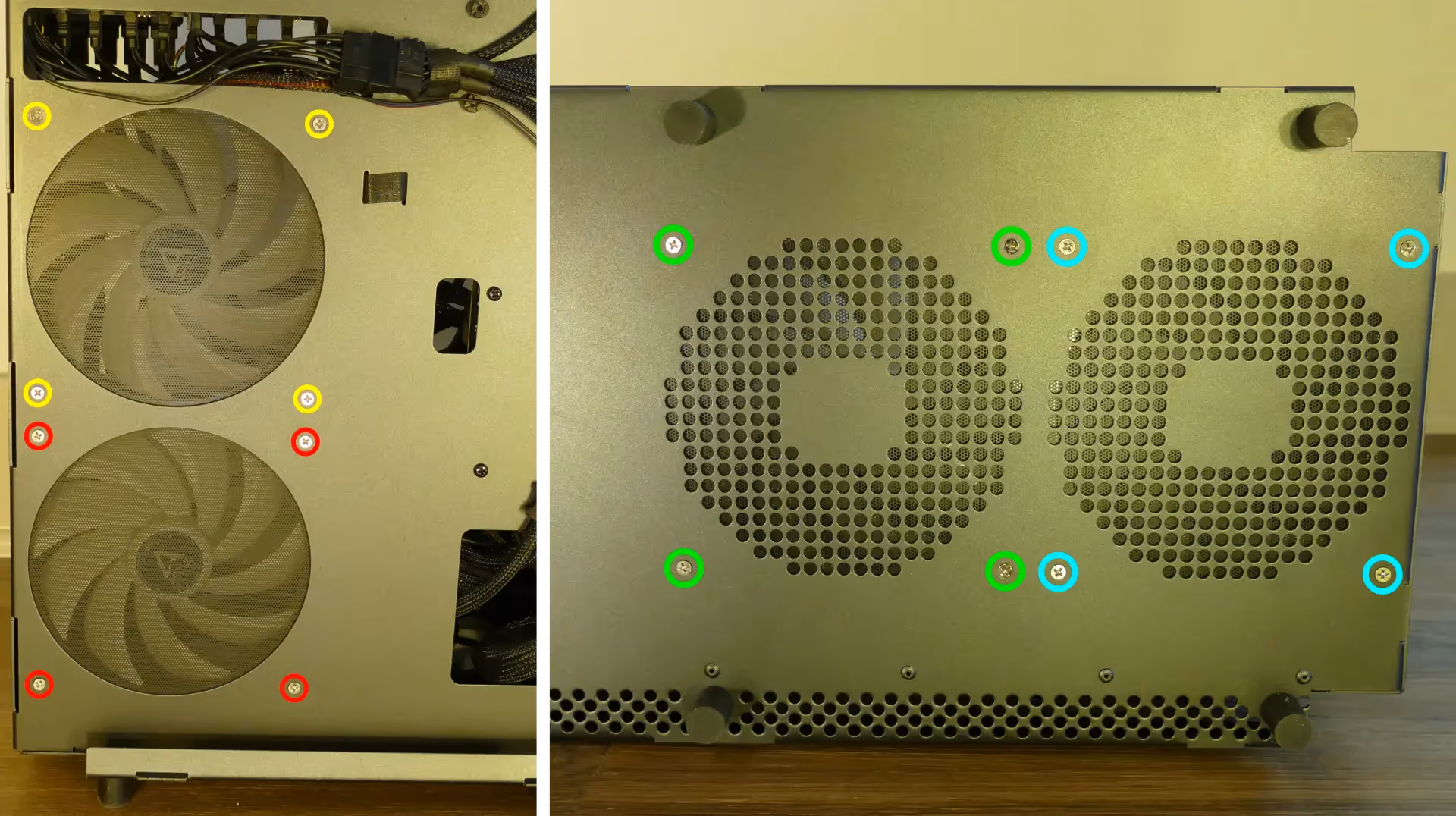 Case fan screws