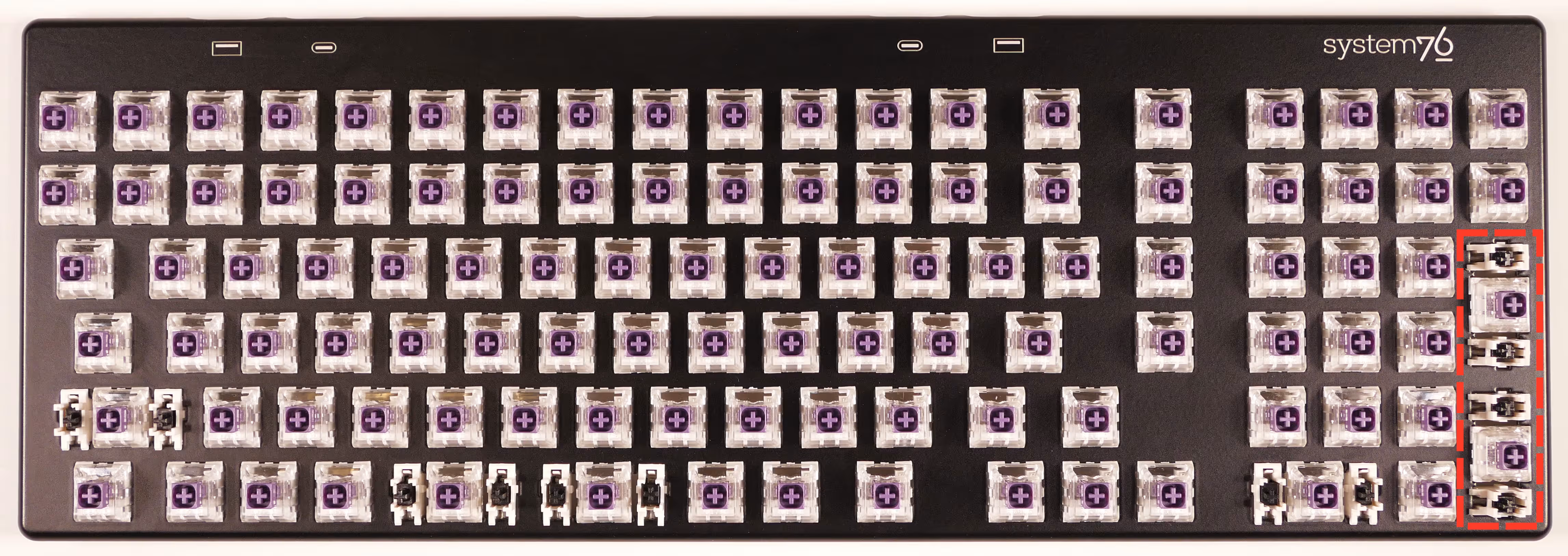 Switches installed in chassis