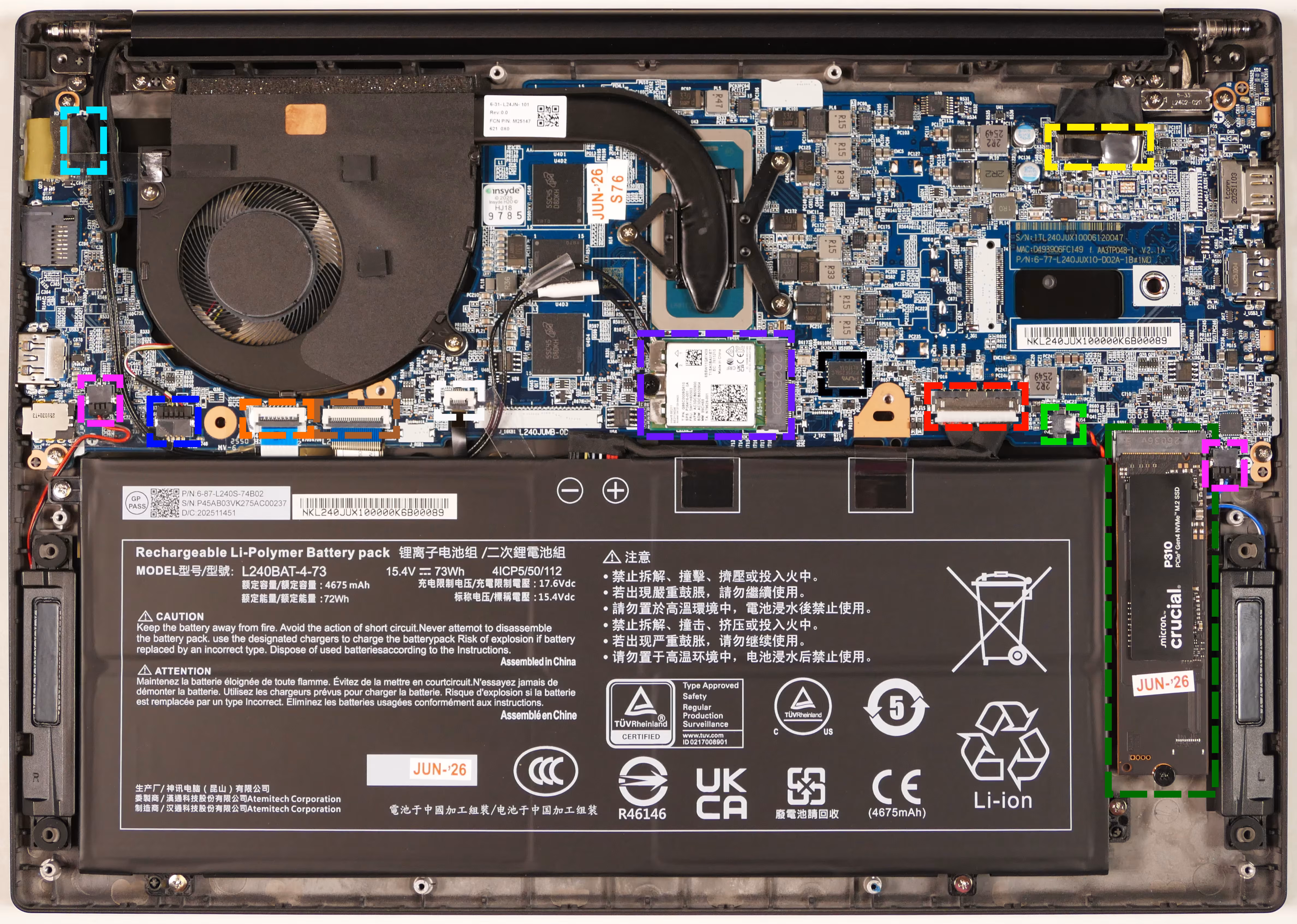 Internal Components (14”)