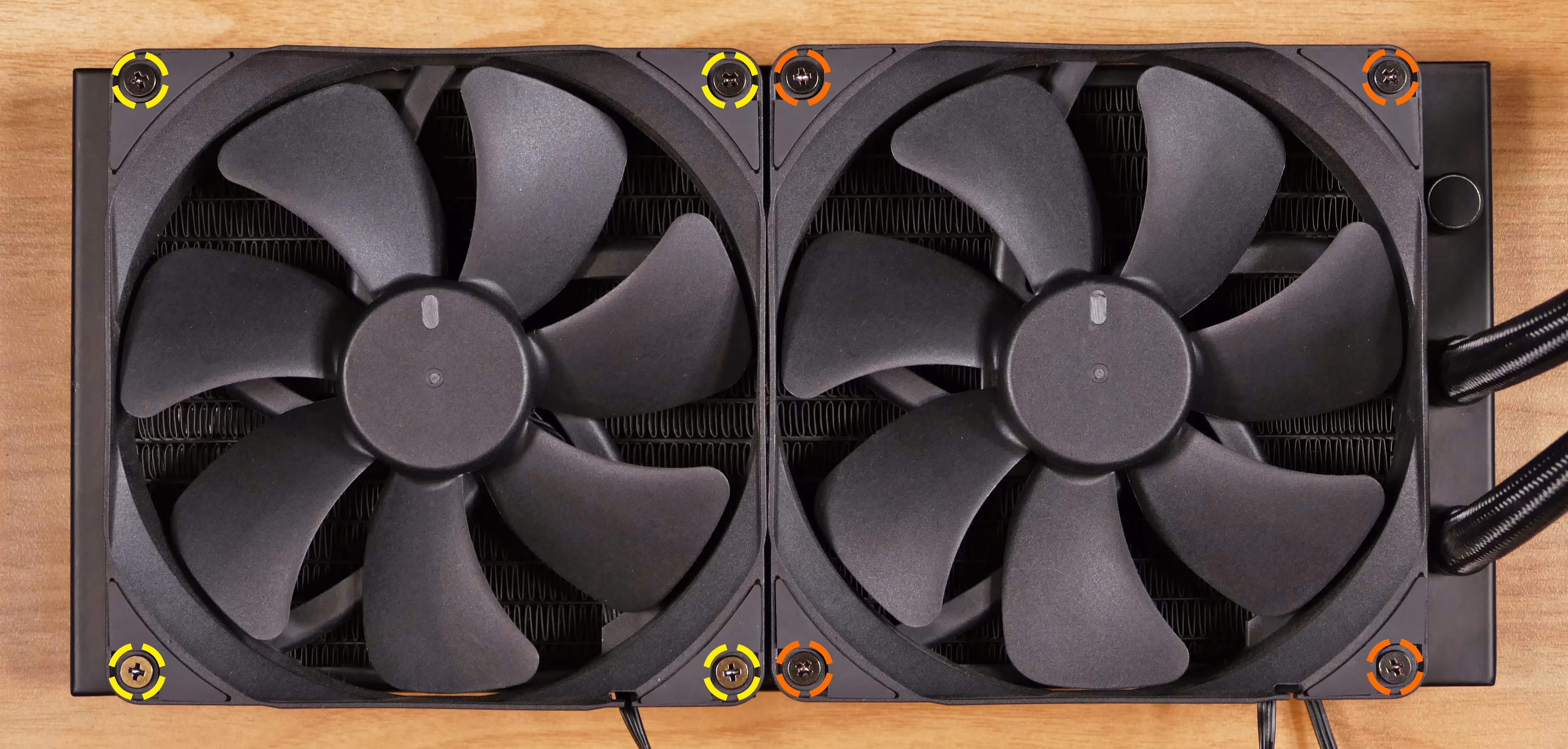 CPU cooler fan scrwes