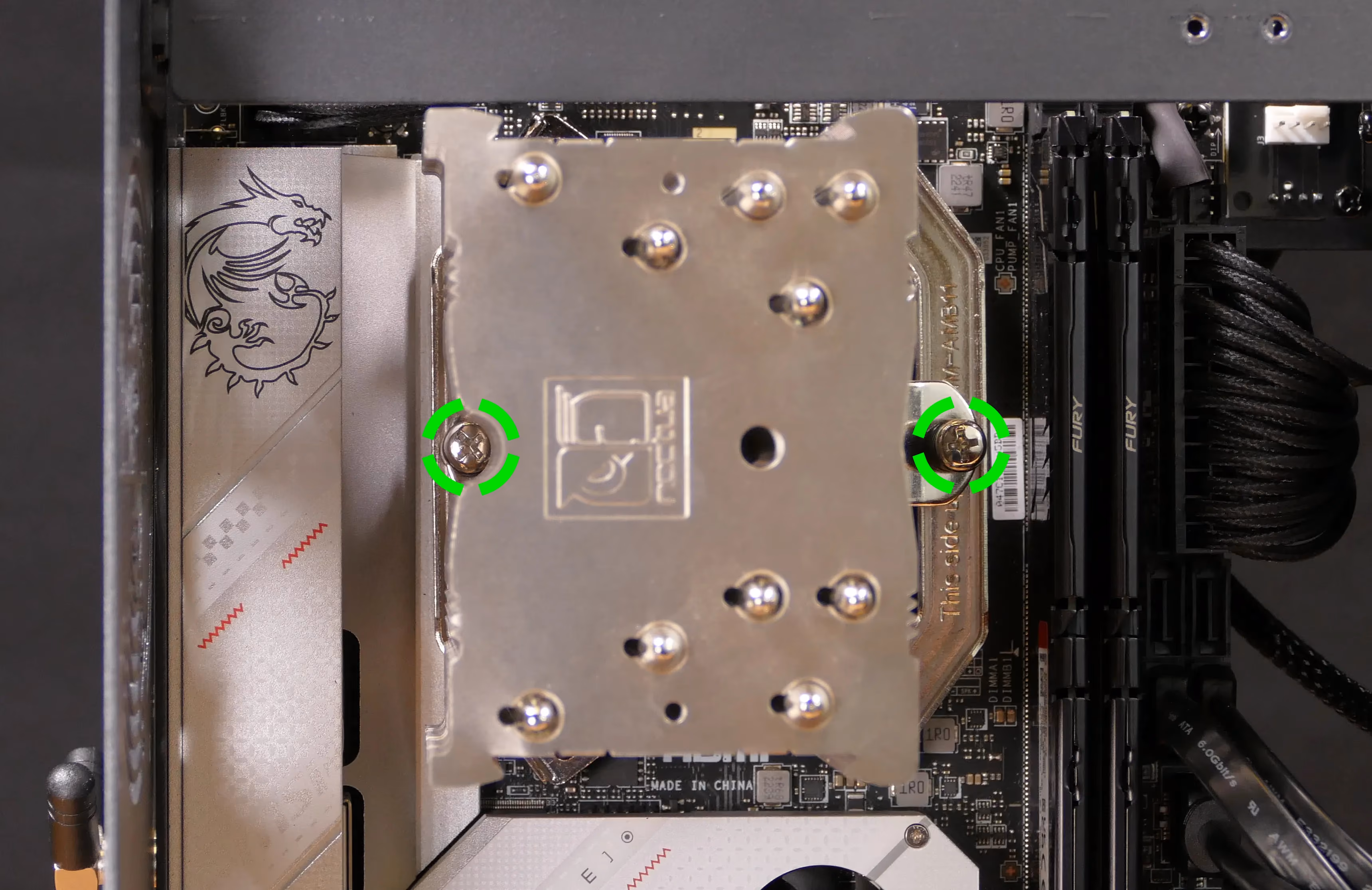 CPU cooler screws