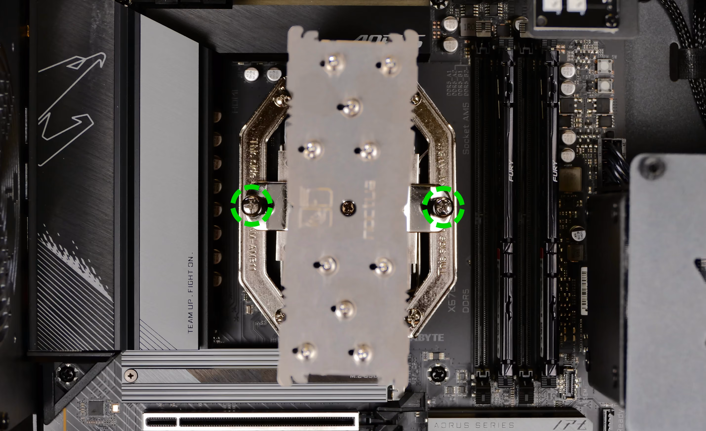 CPU cooler screws