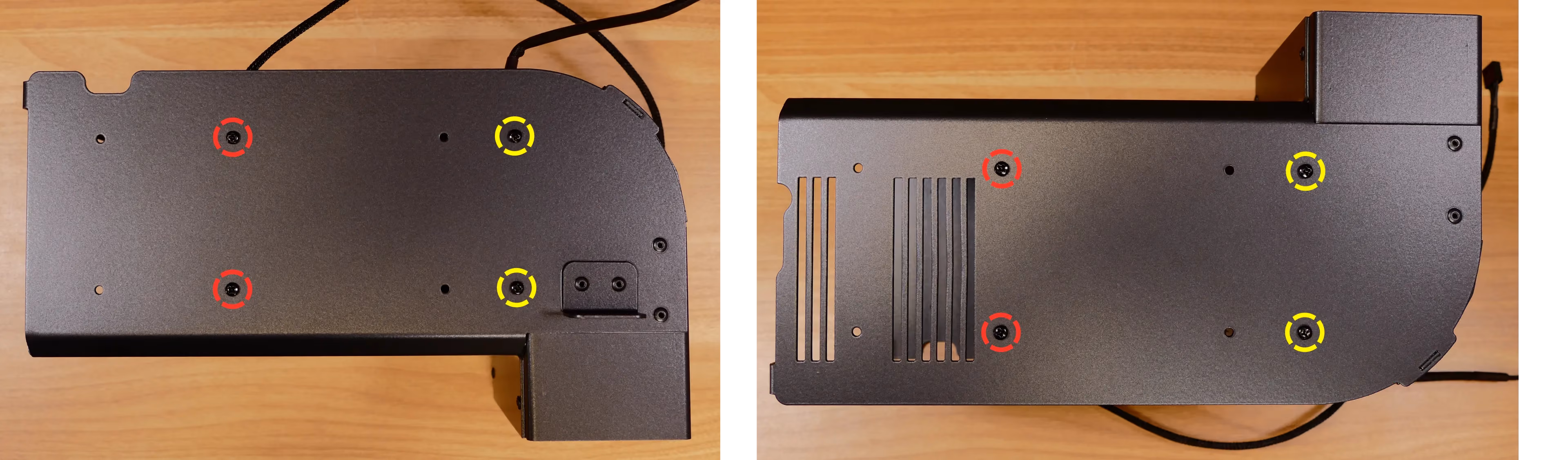 CPU duct fan bracket screws