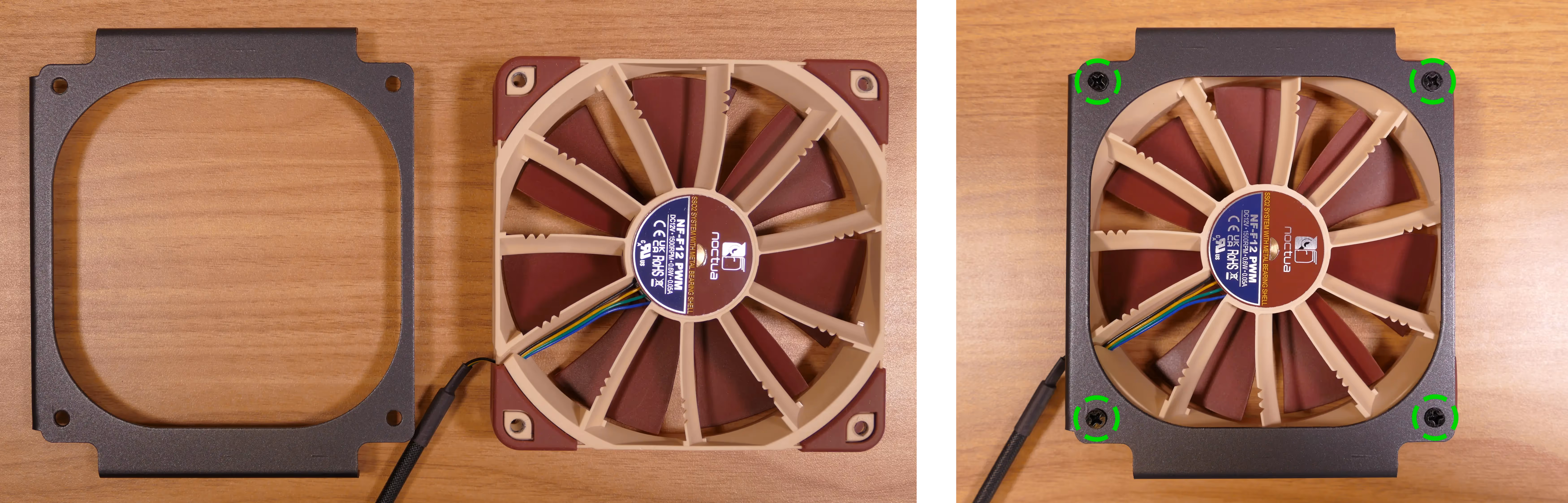 CPU duct fan installation