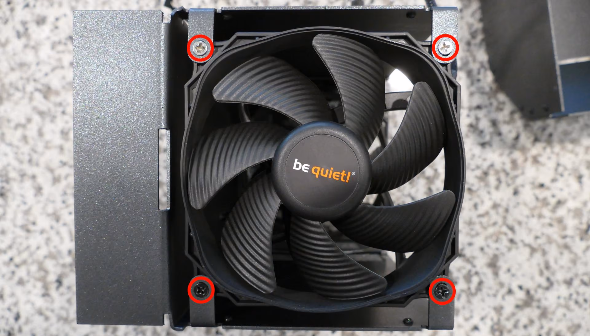 CPU duct front fan screws