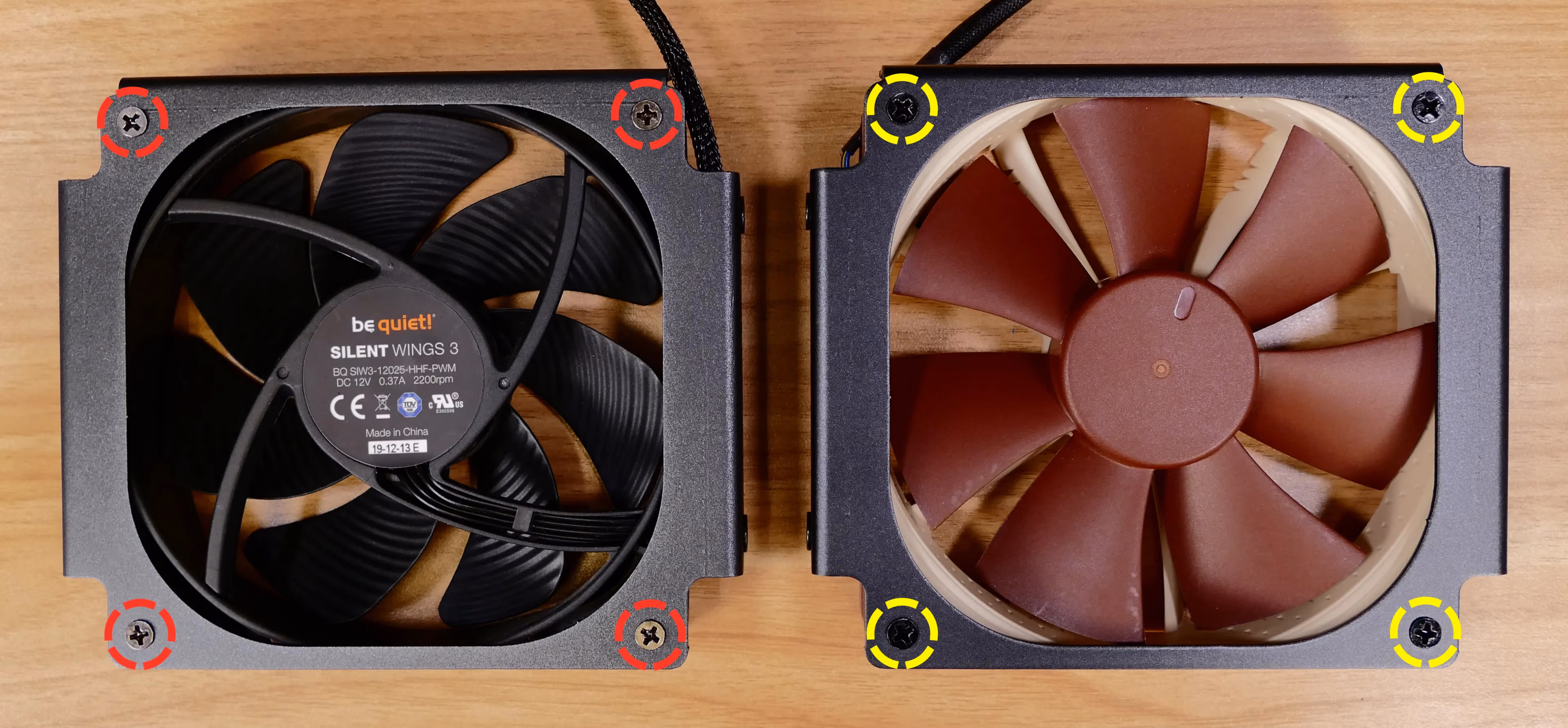 CPU duct fan screws