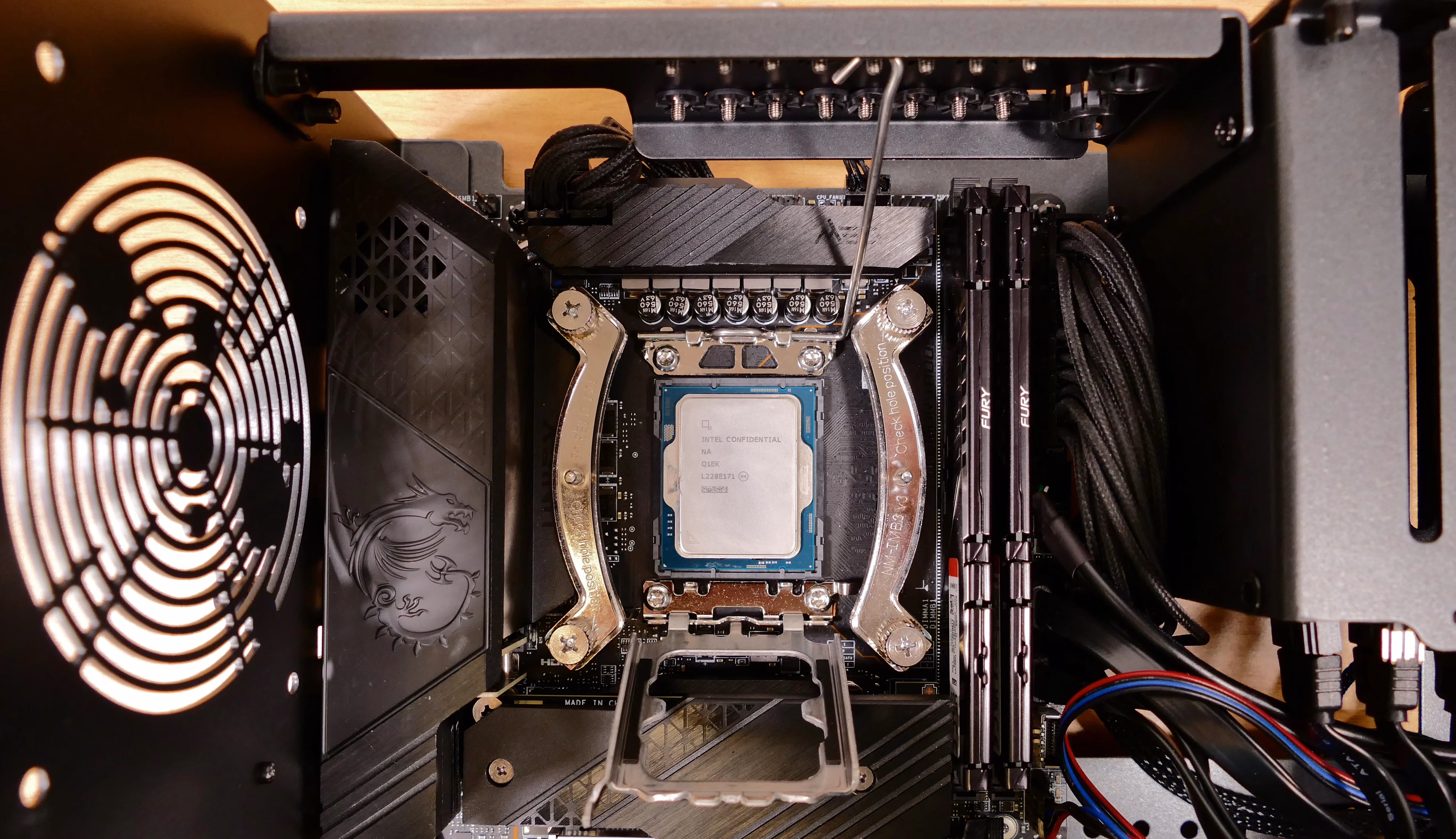 CPU holder raised