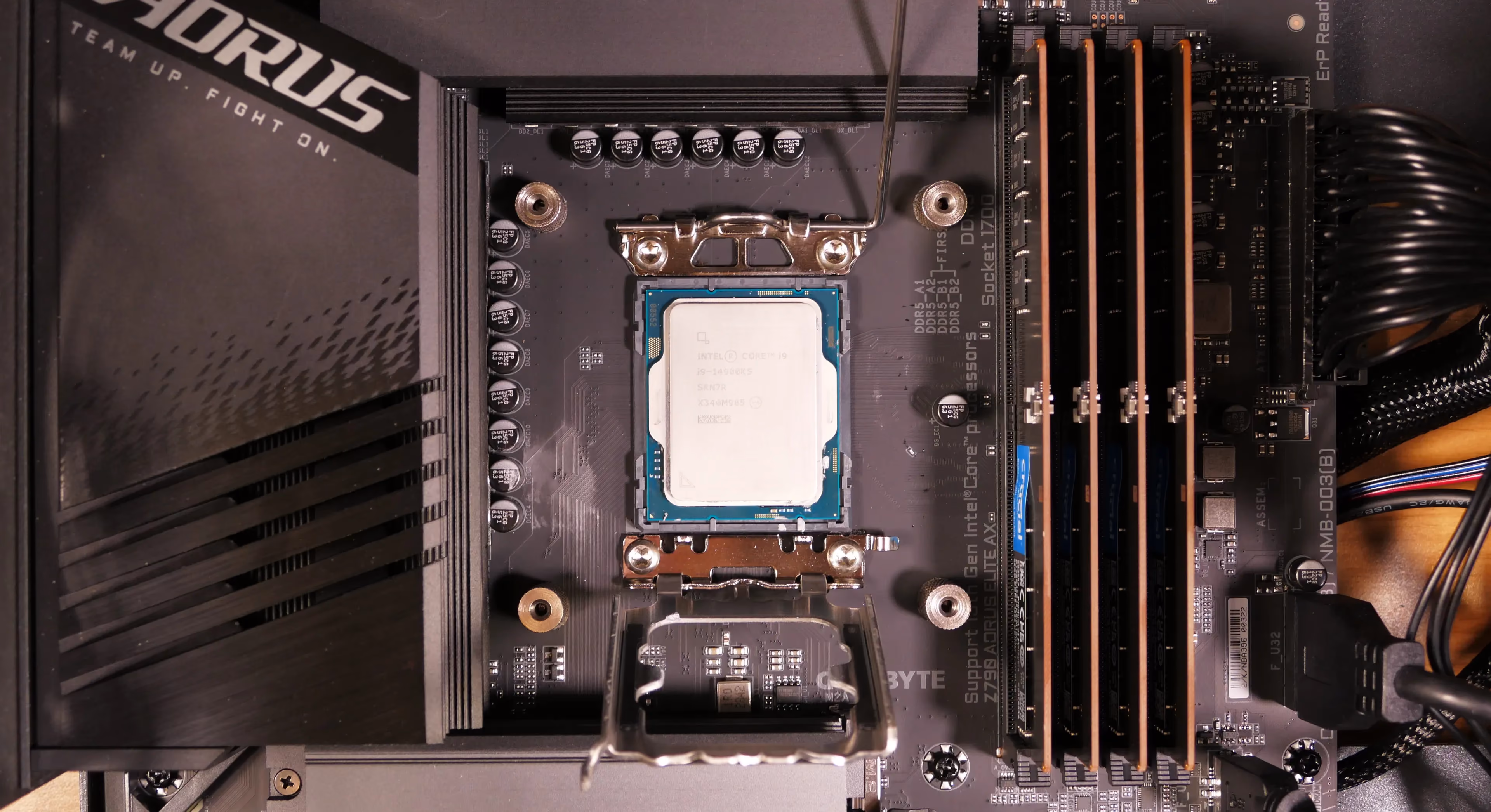 CPU holder raised
