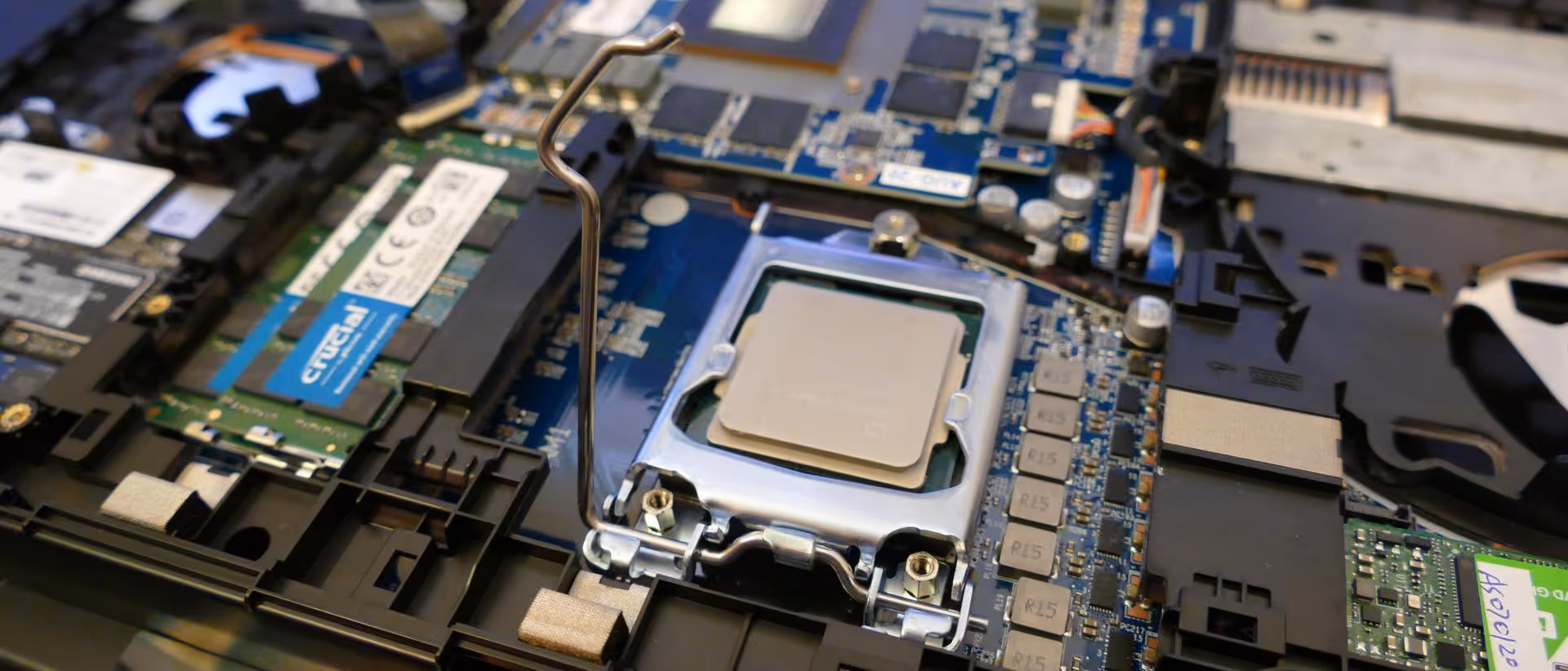 CPU lever (raised)