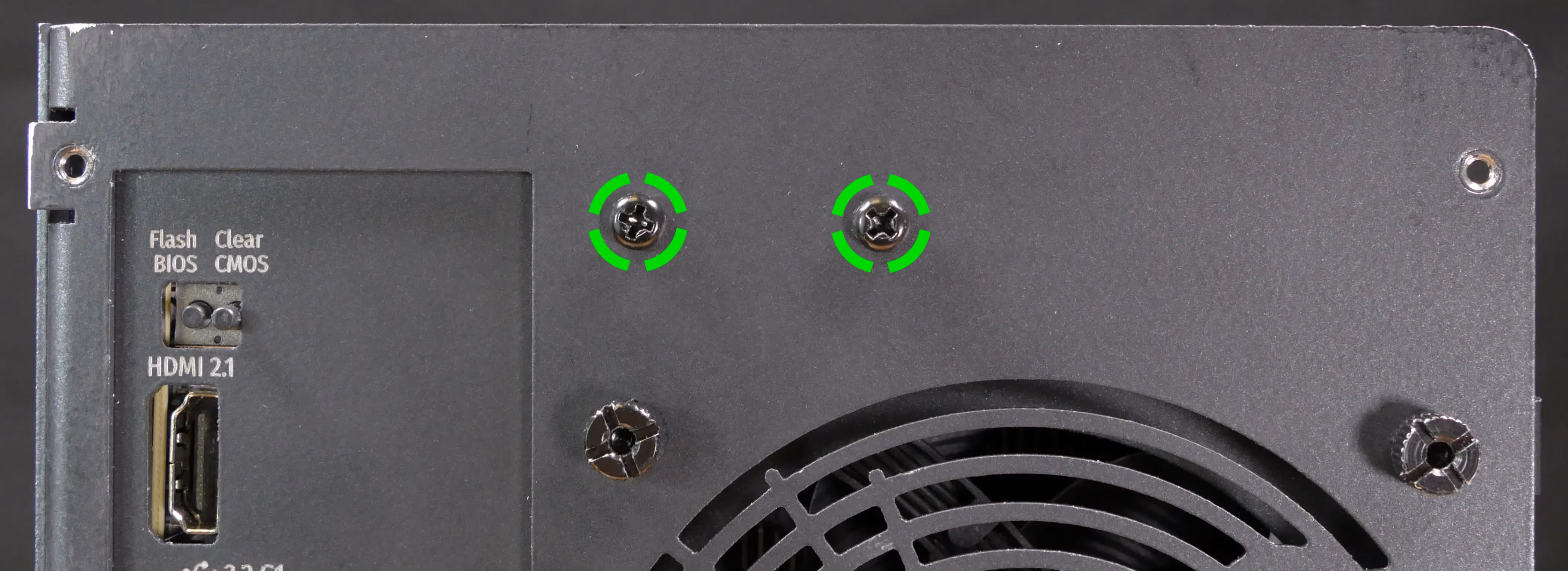 Back crossbar screws