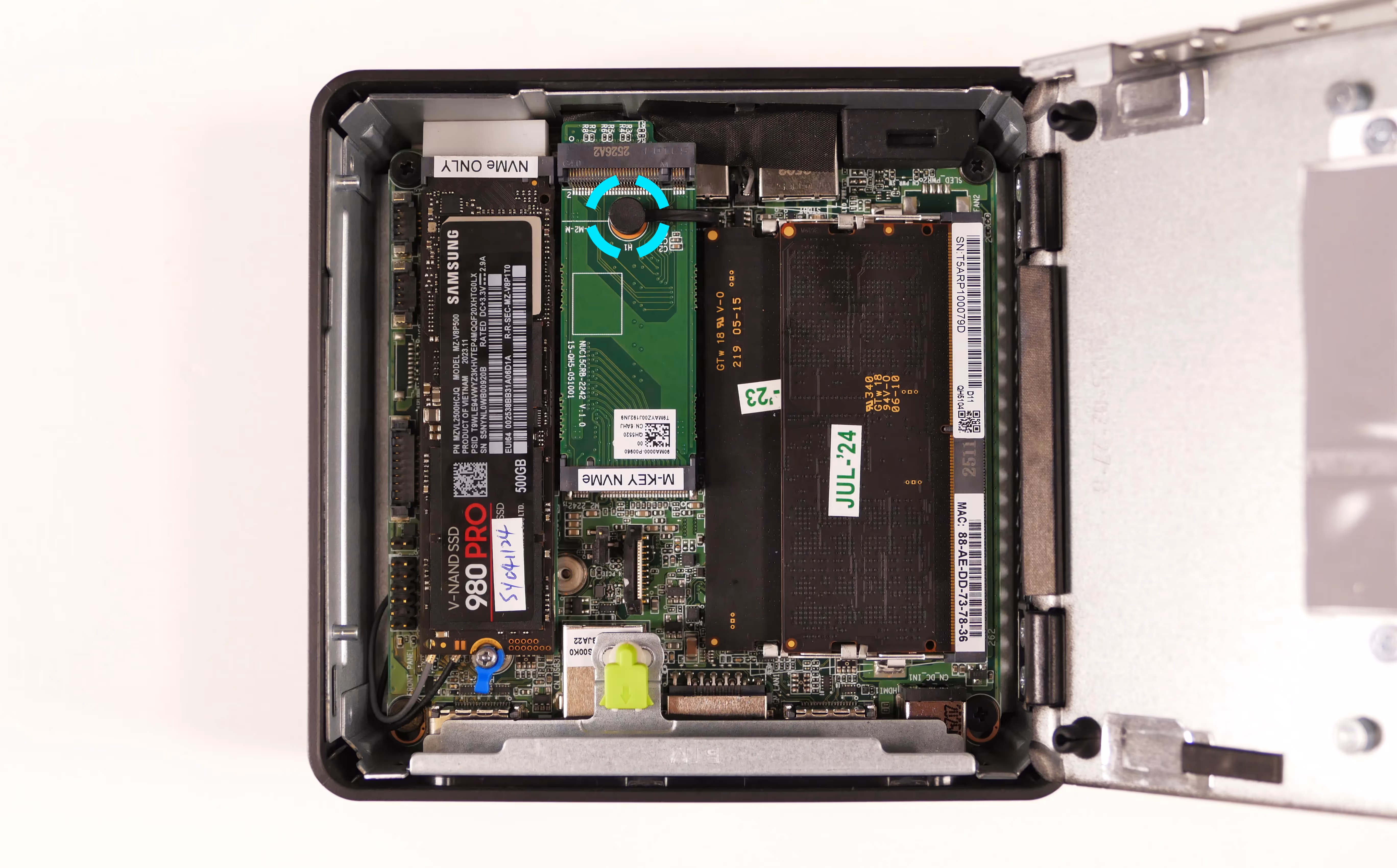 Extra storage slot removal