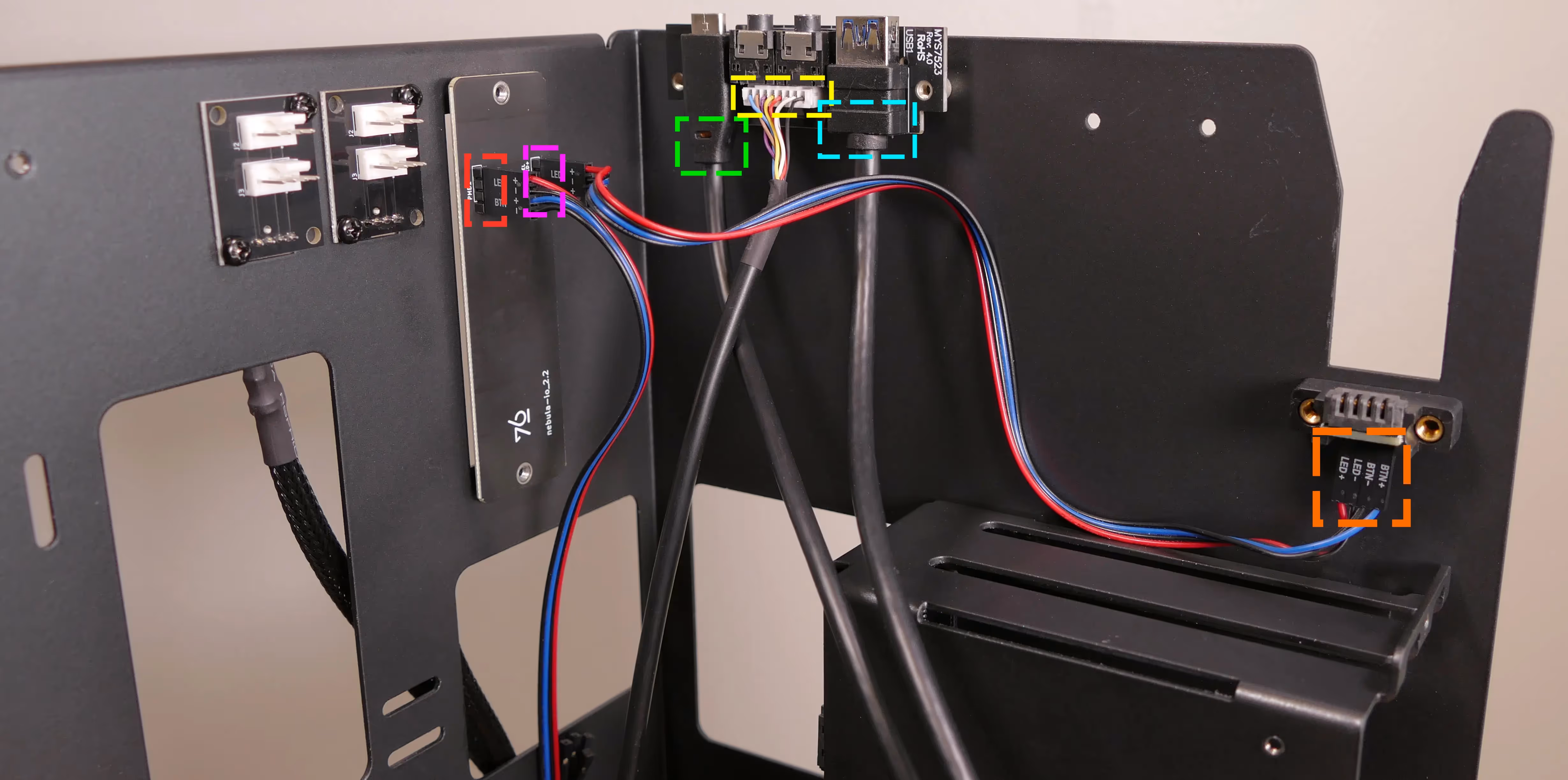 Front daughterboard connectors