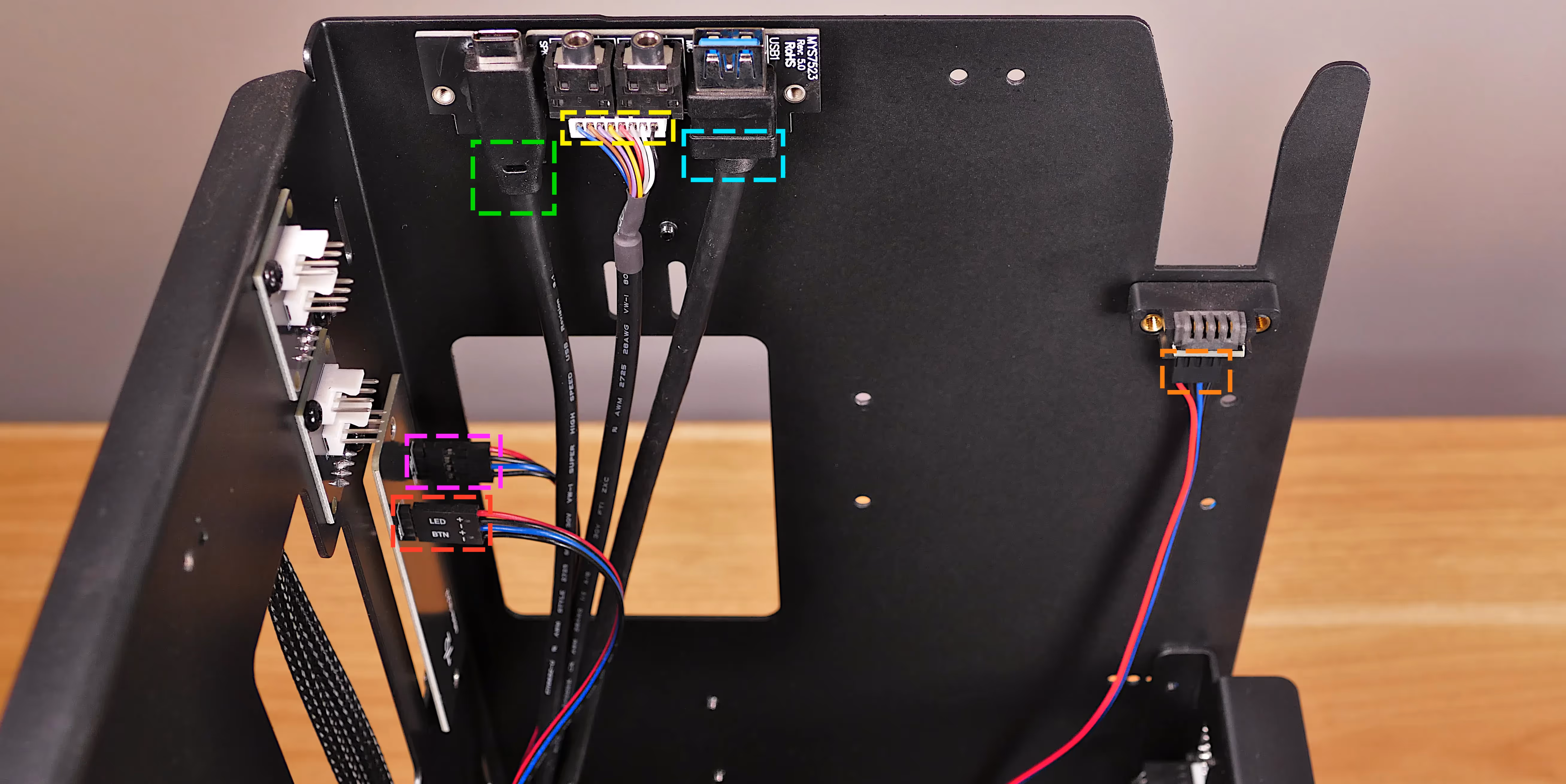 Front daughterboard connectors