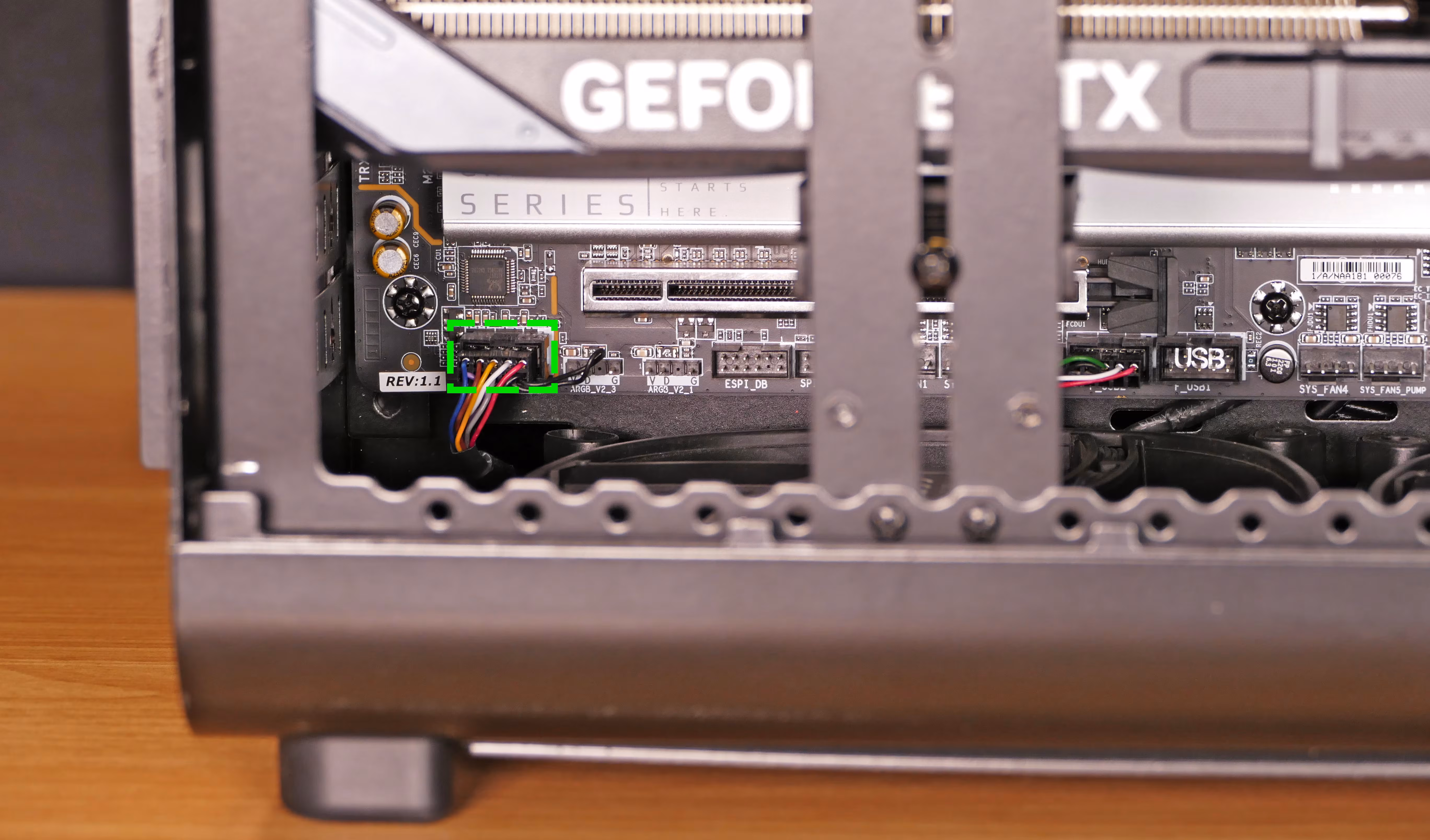 I/O board header (audio)