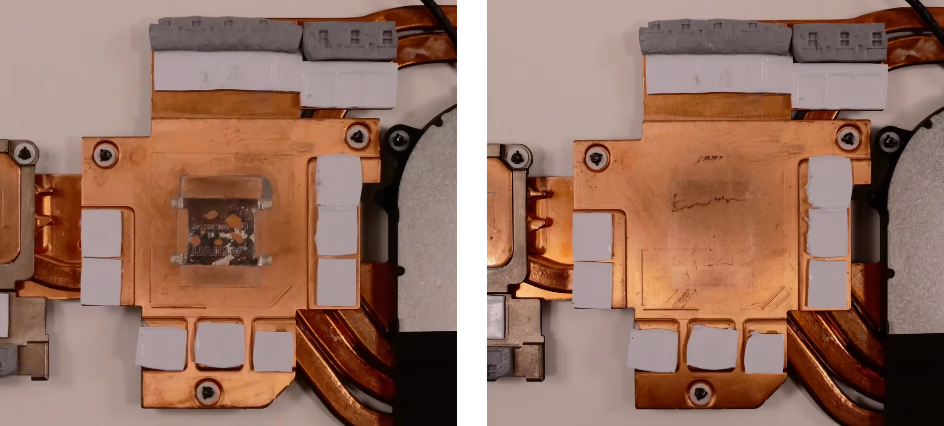 Heat-conductive metal removal
