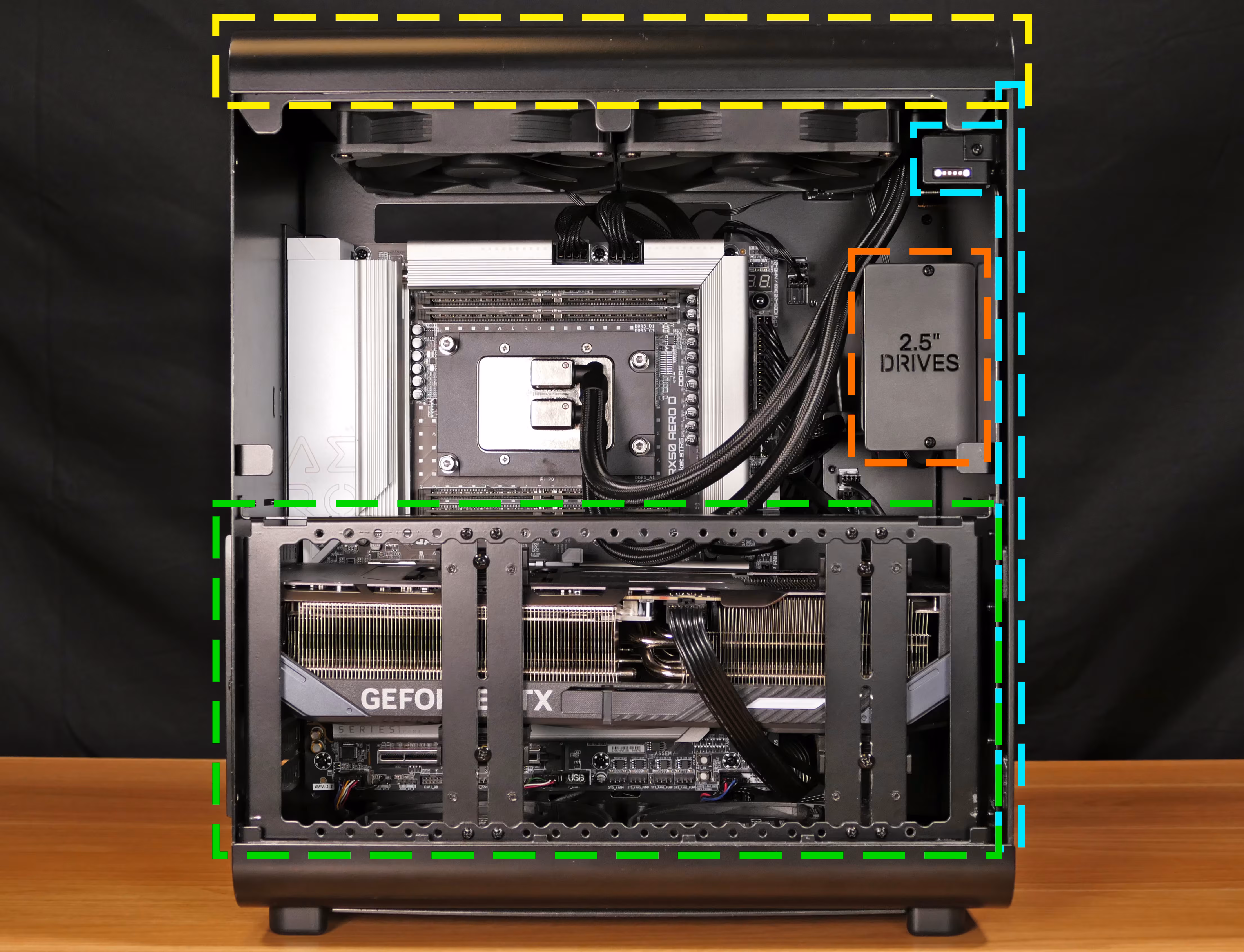 Internal overview (left side - chassis)