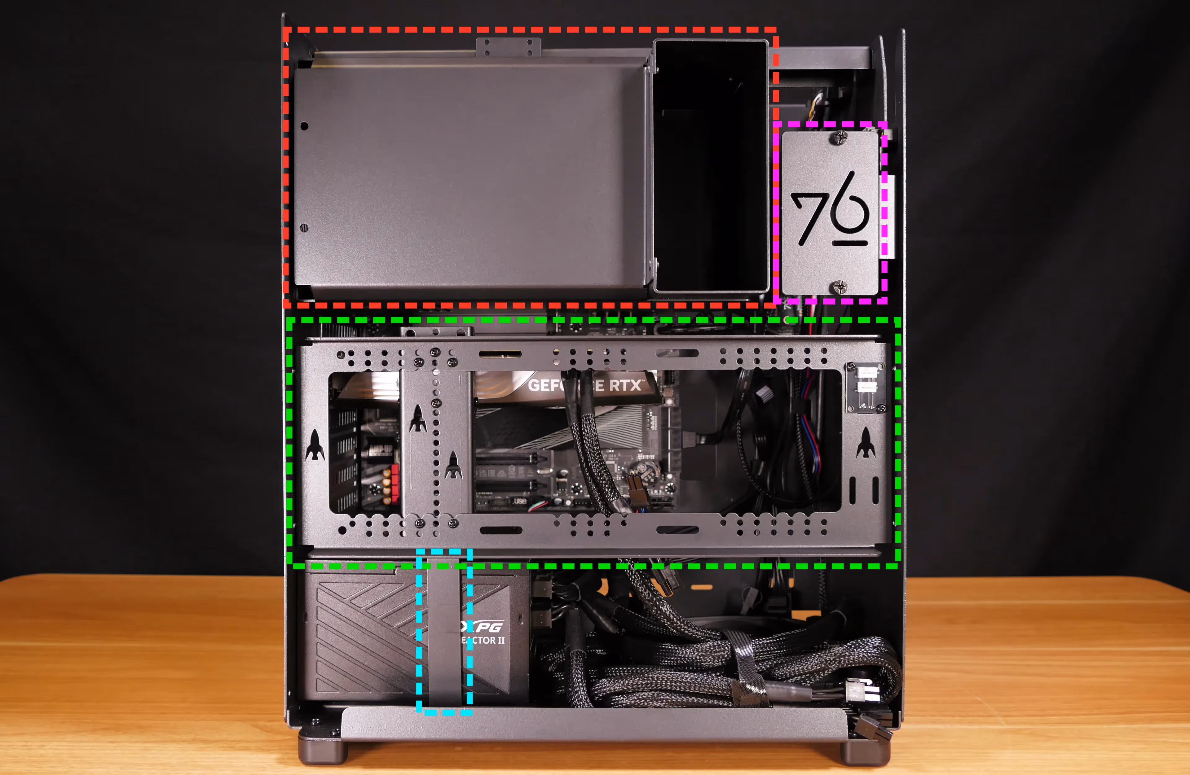 Internal overview (left side - chassis)