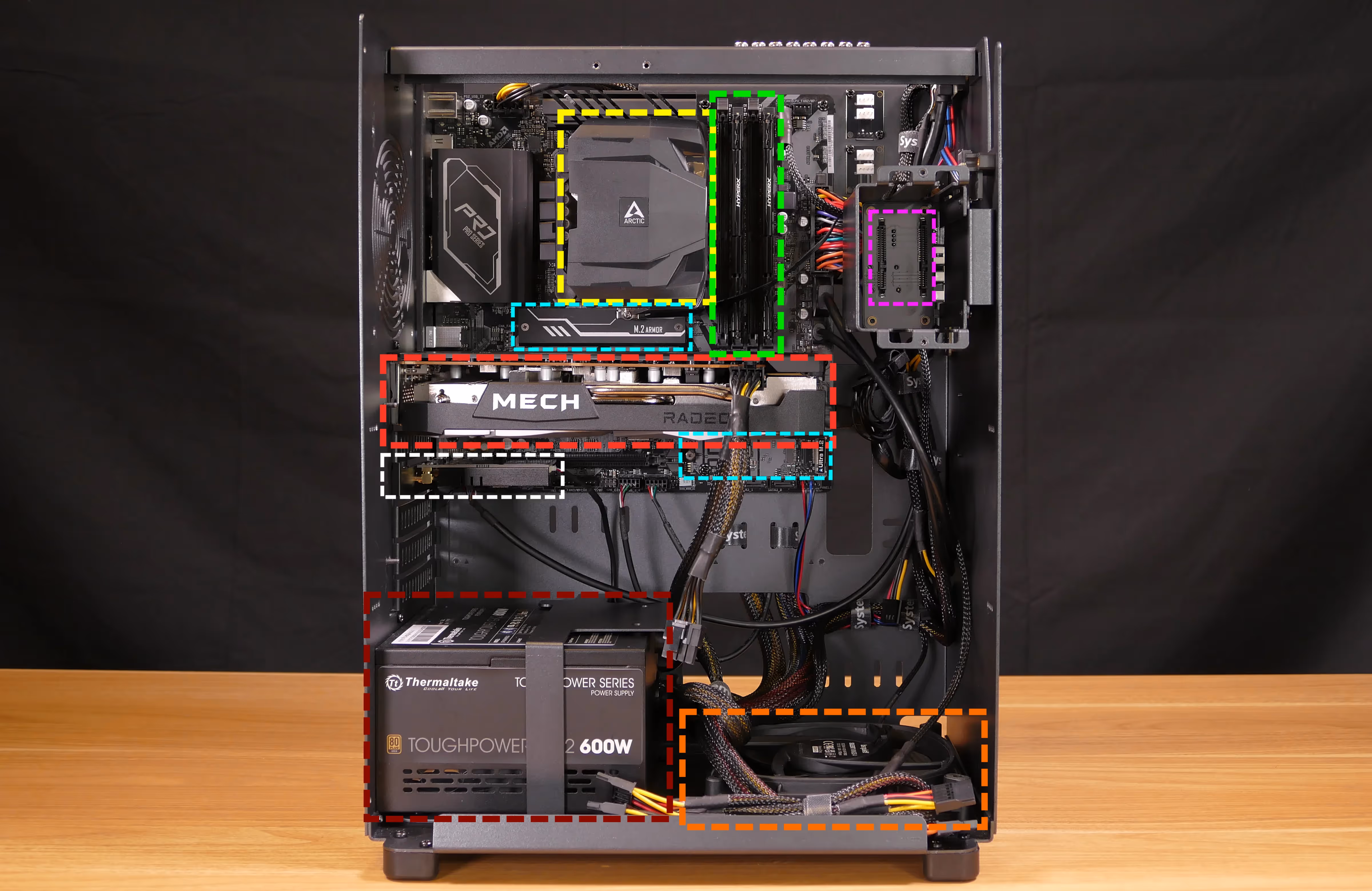 Internal overview (left side - electronics)