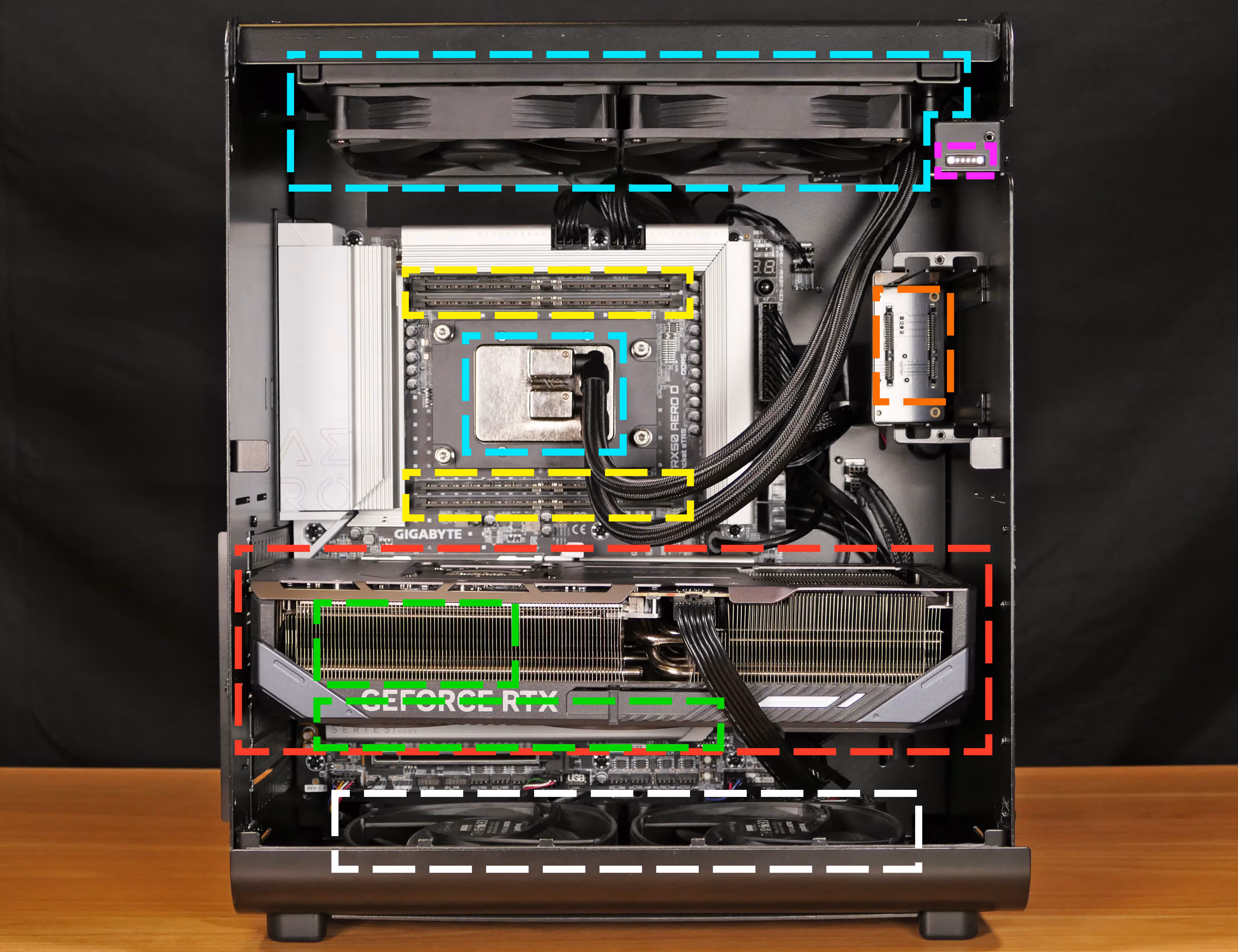 Internal overview (left side - electronics)