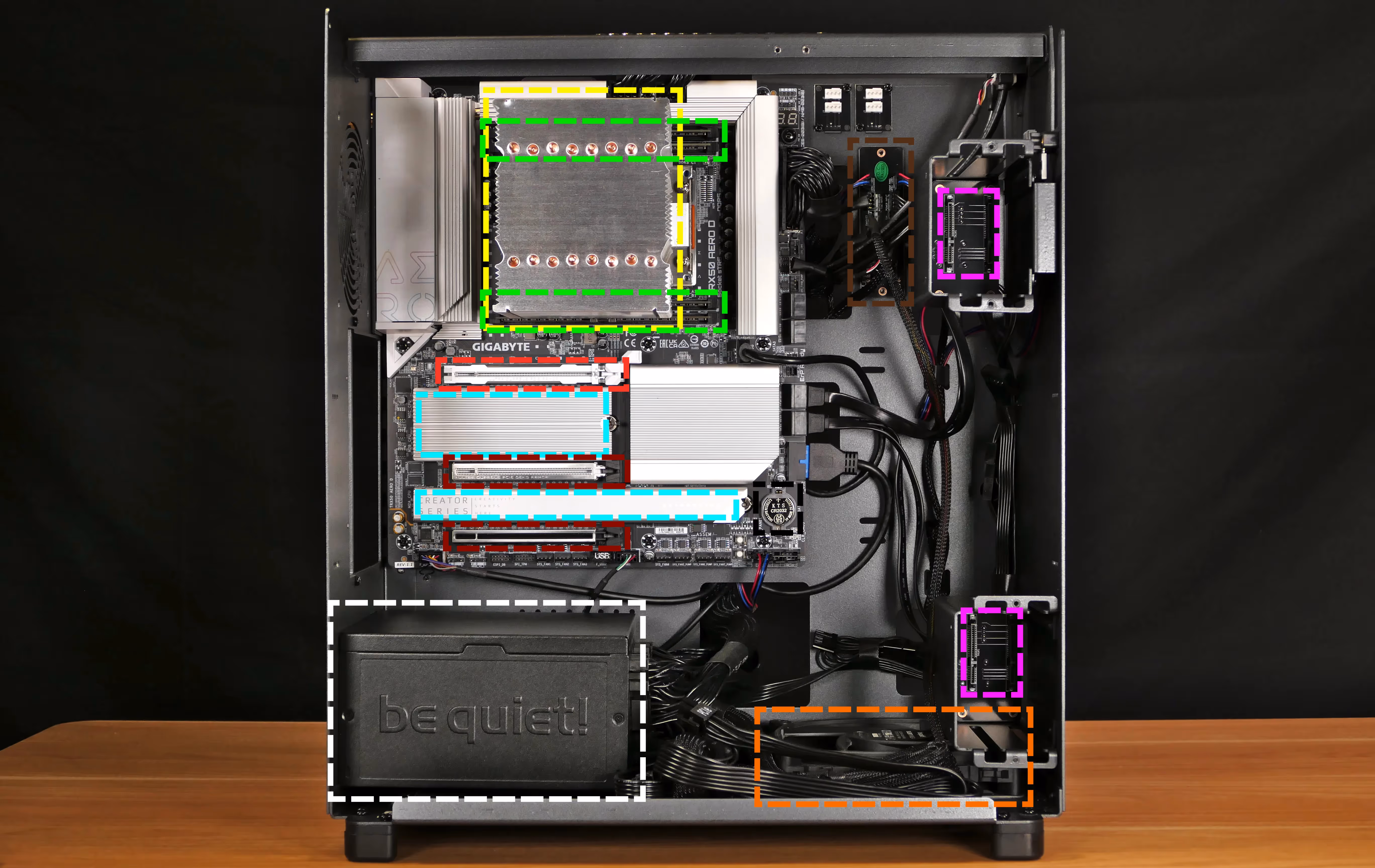 Internal overview (left side - electronics)