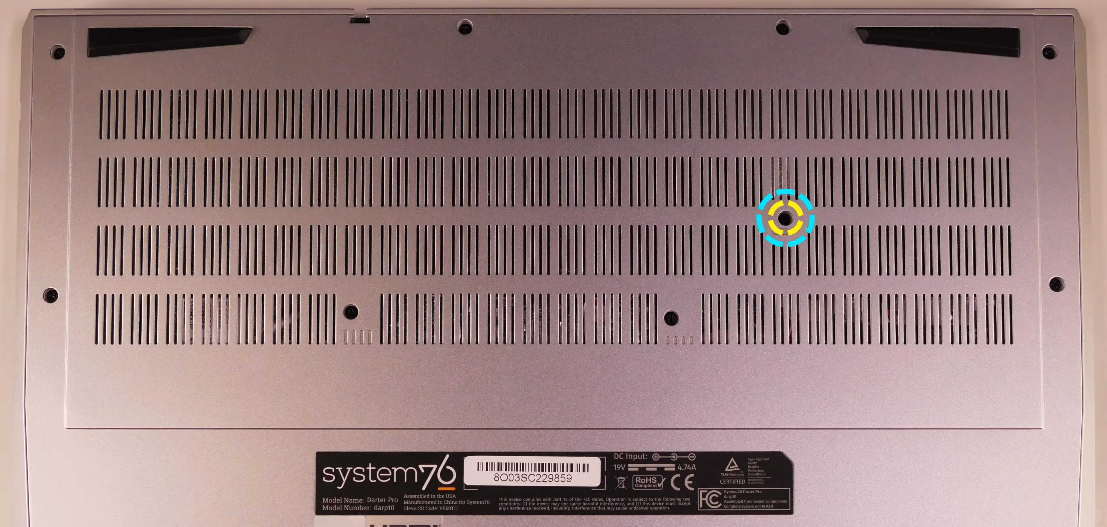 Keyboard screws (16”)