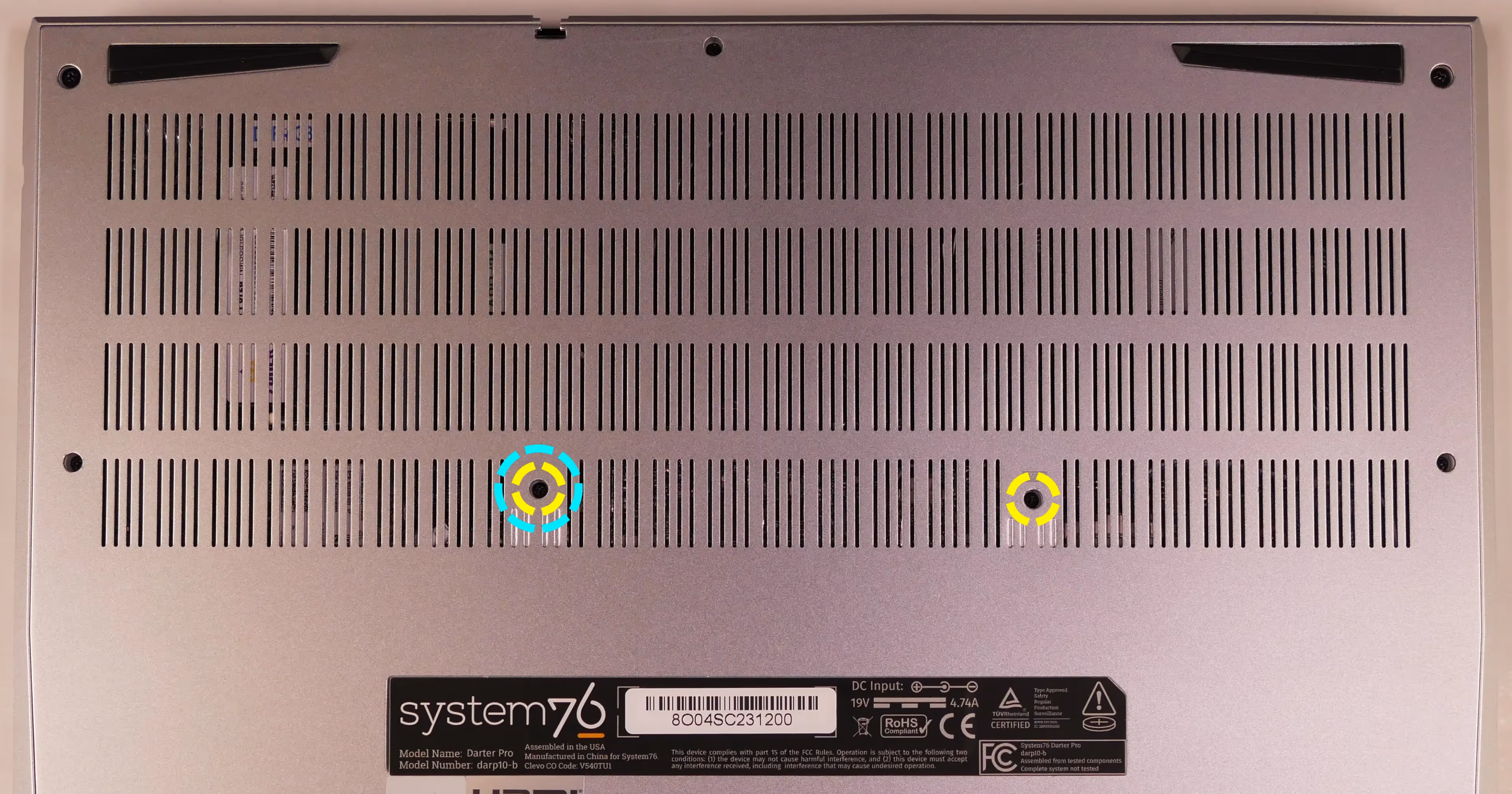 Keyboard screws (14”)