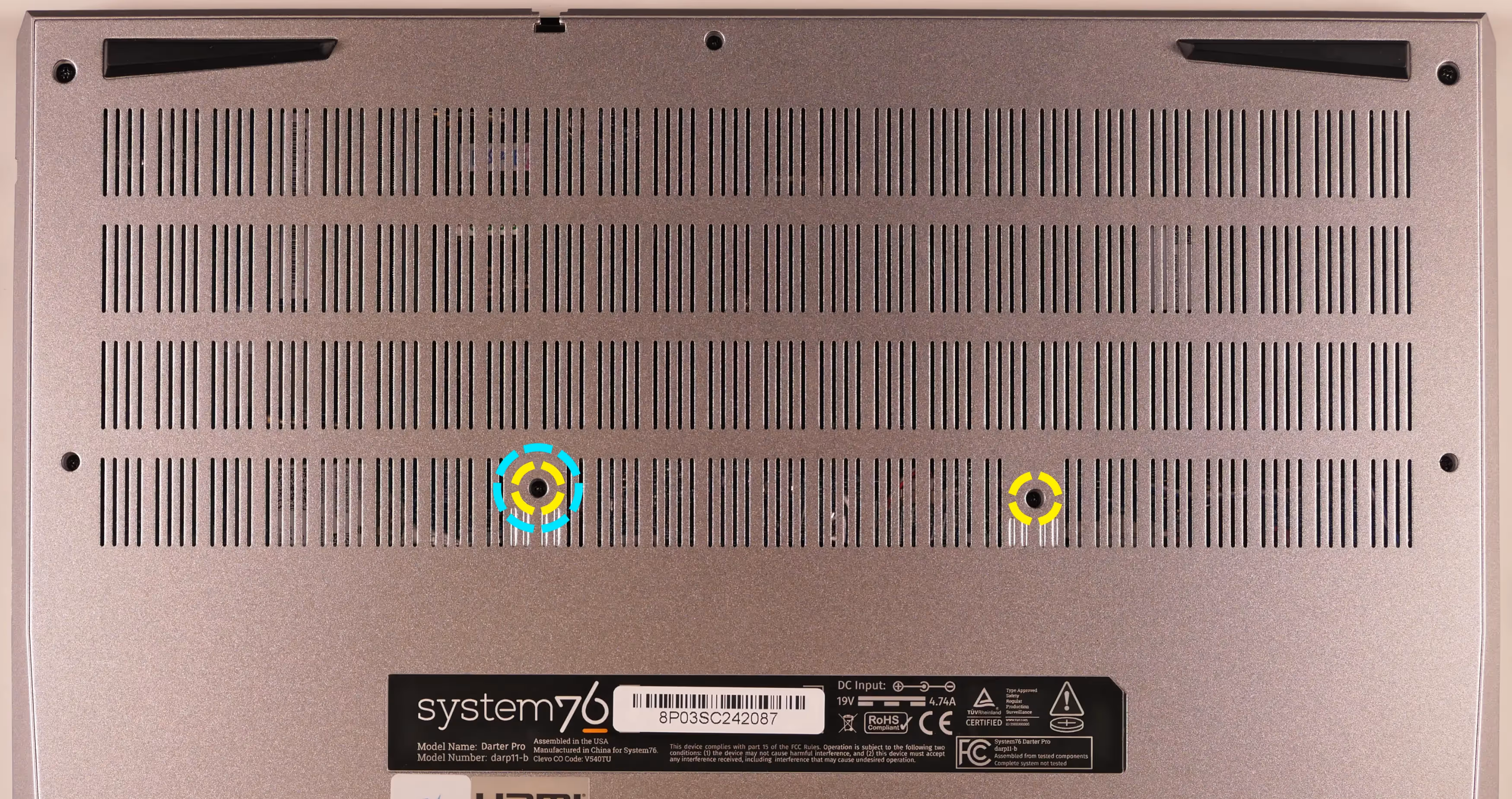 Keyboard screws (14”)