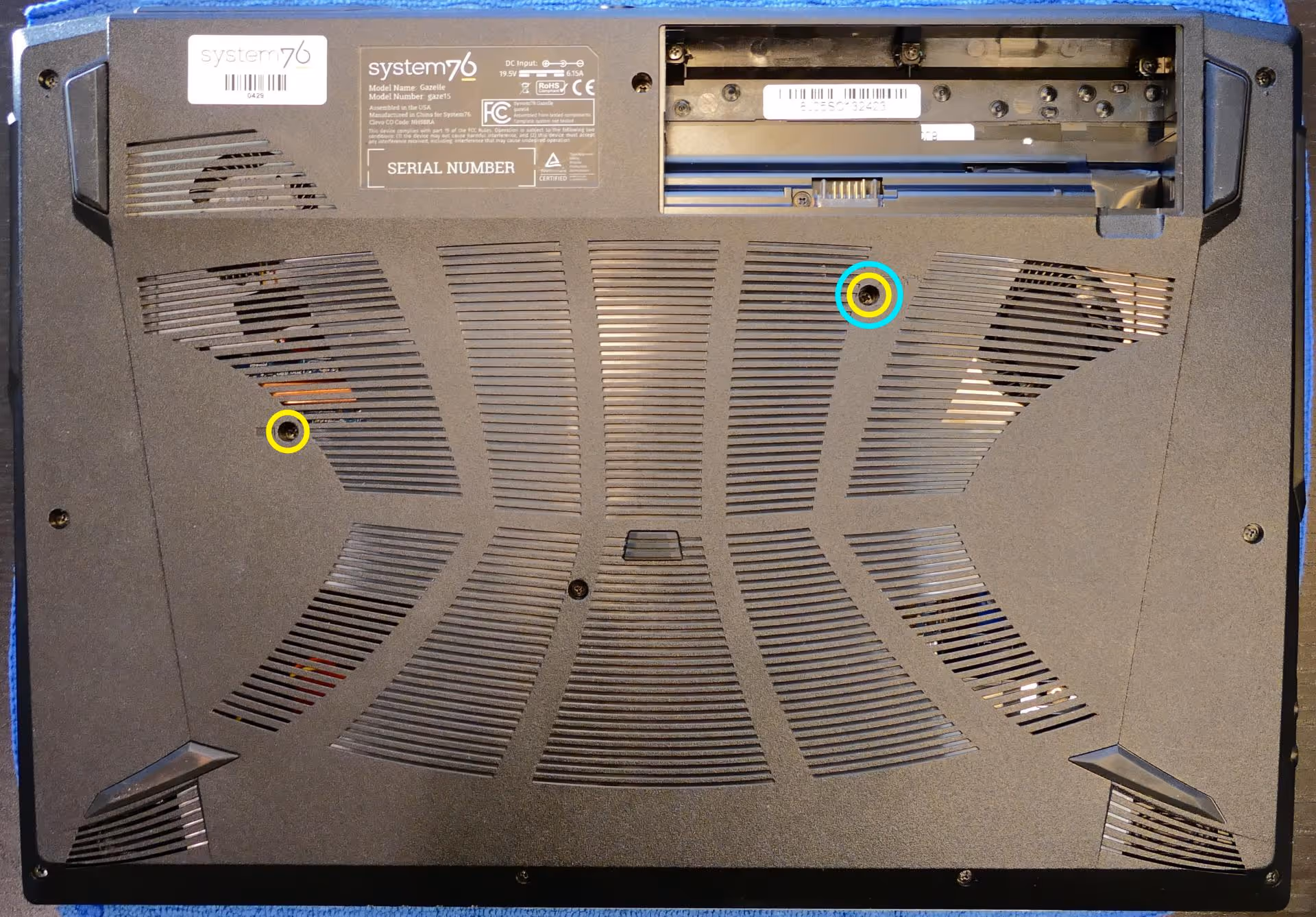 Keyboard screws