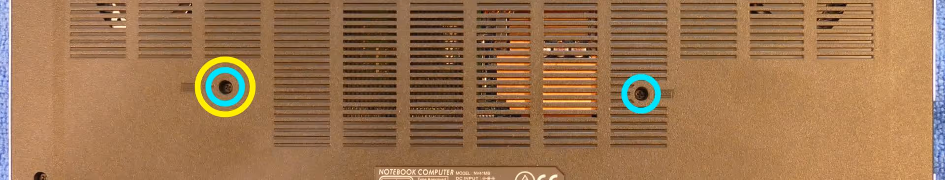 Keyboard screws